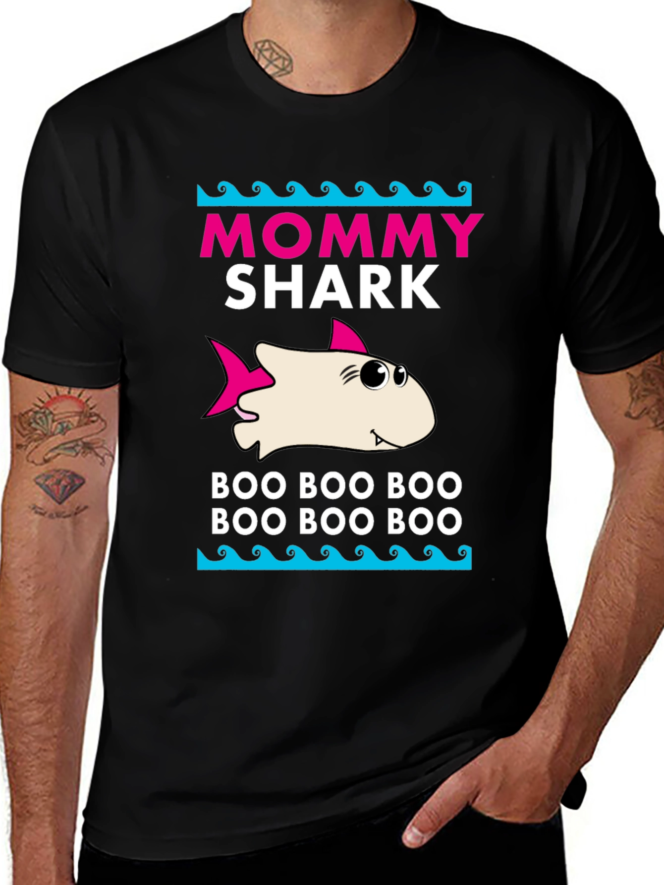 Mommy Shark T-Shirt - Boo Boo Boo Design