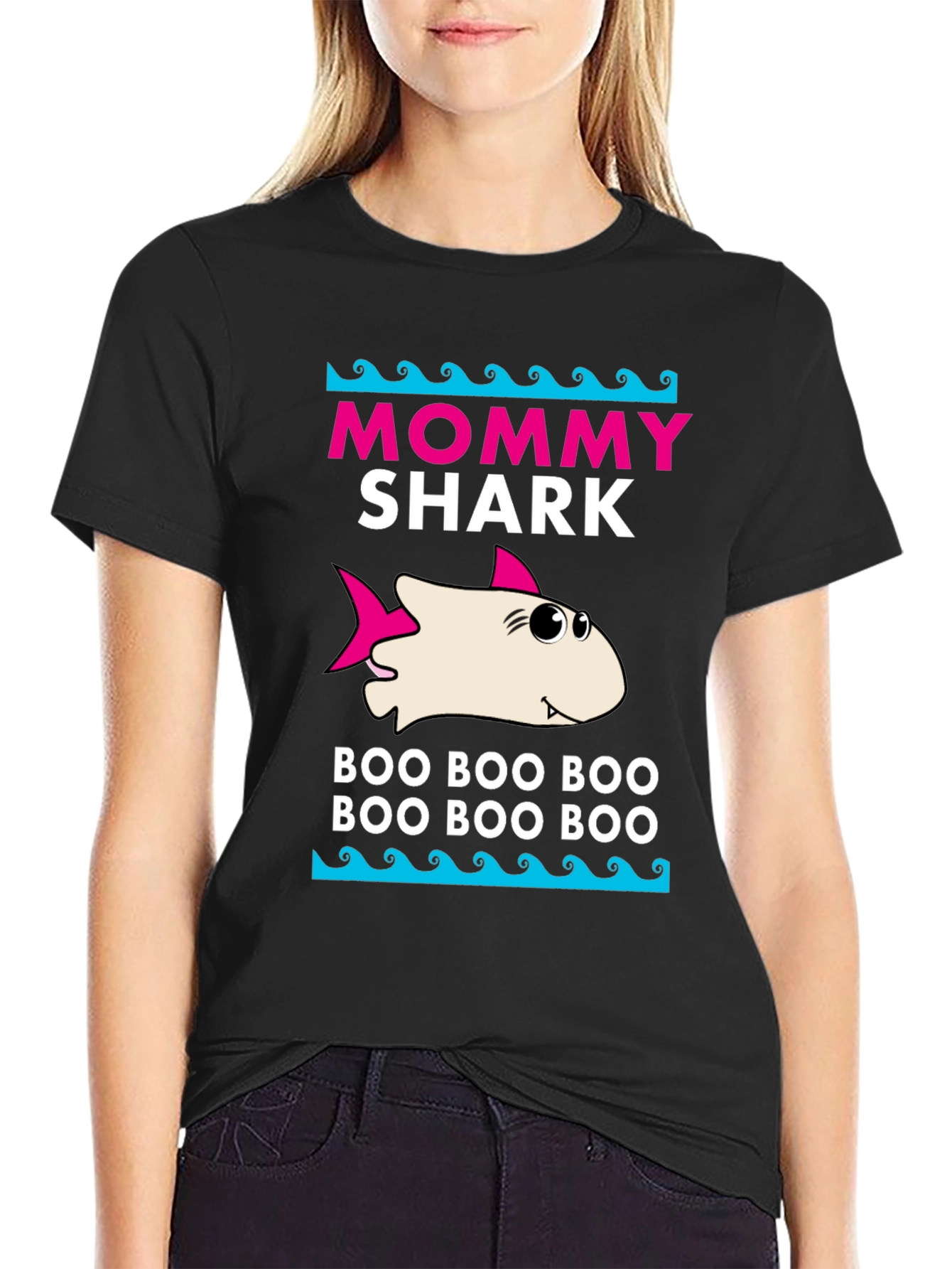 Mommy Shark T-Shirt - Boo Boo Boo Design