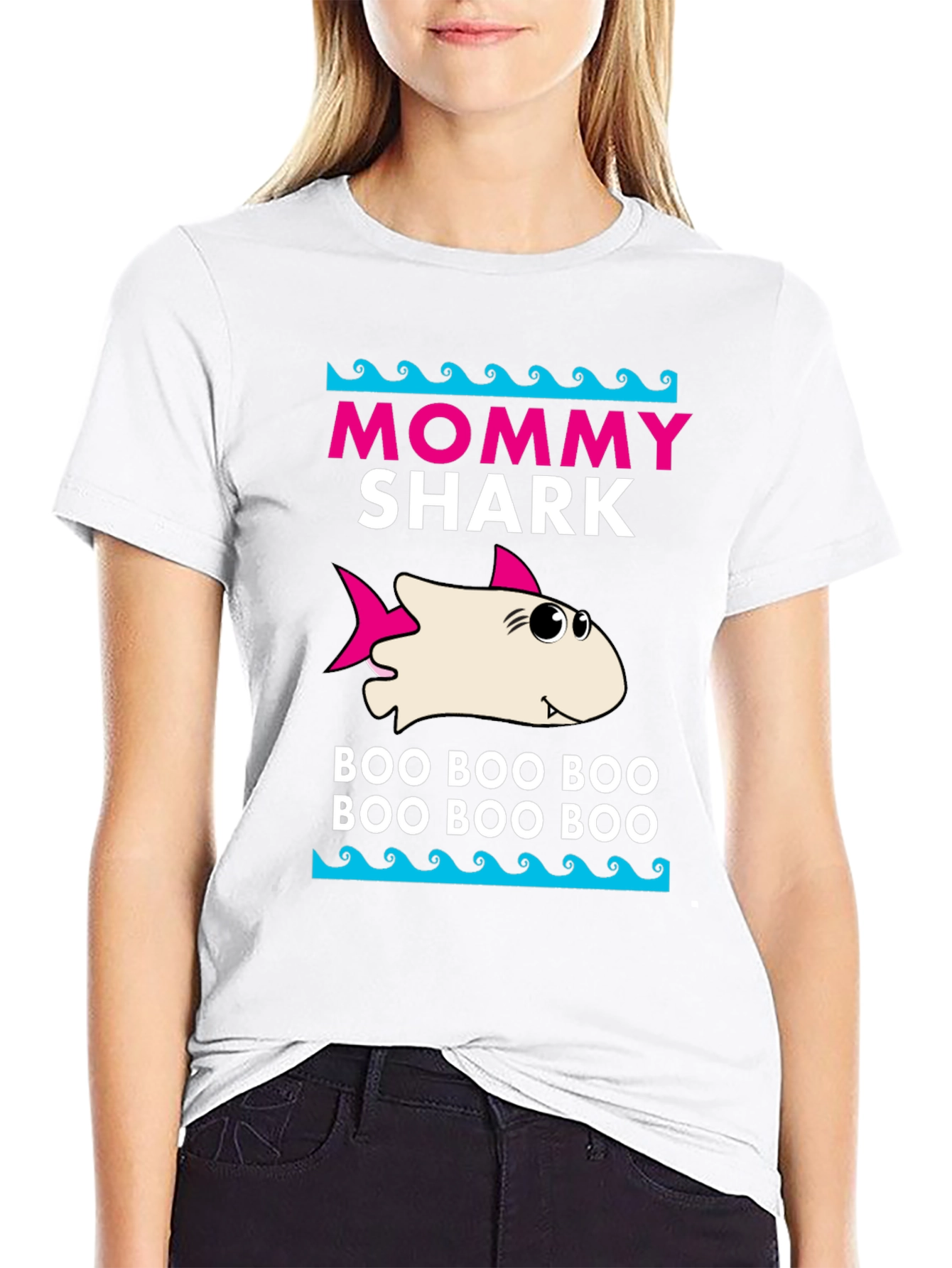 Mommy Shark T-Shirt - Boo Boo Boo Design