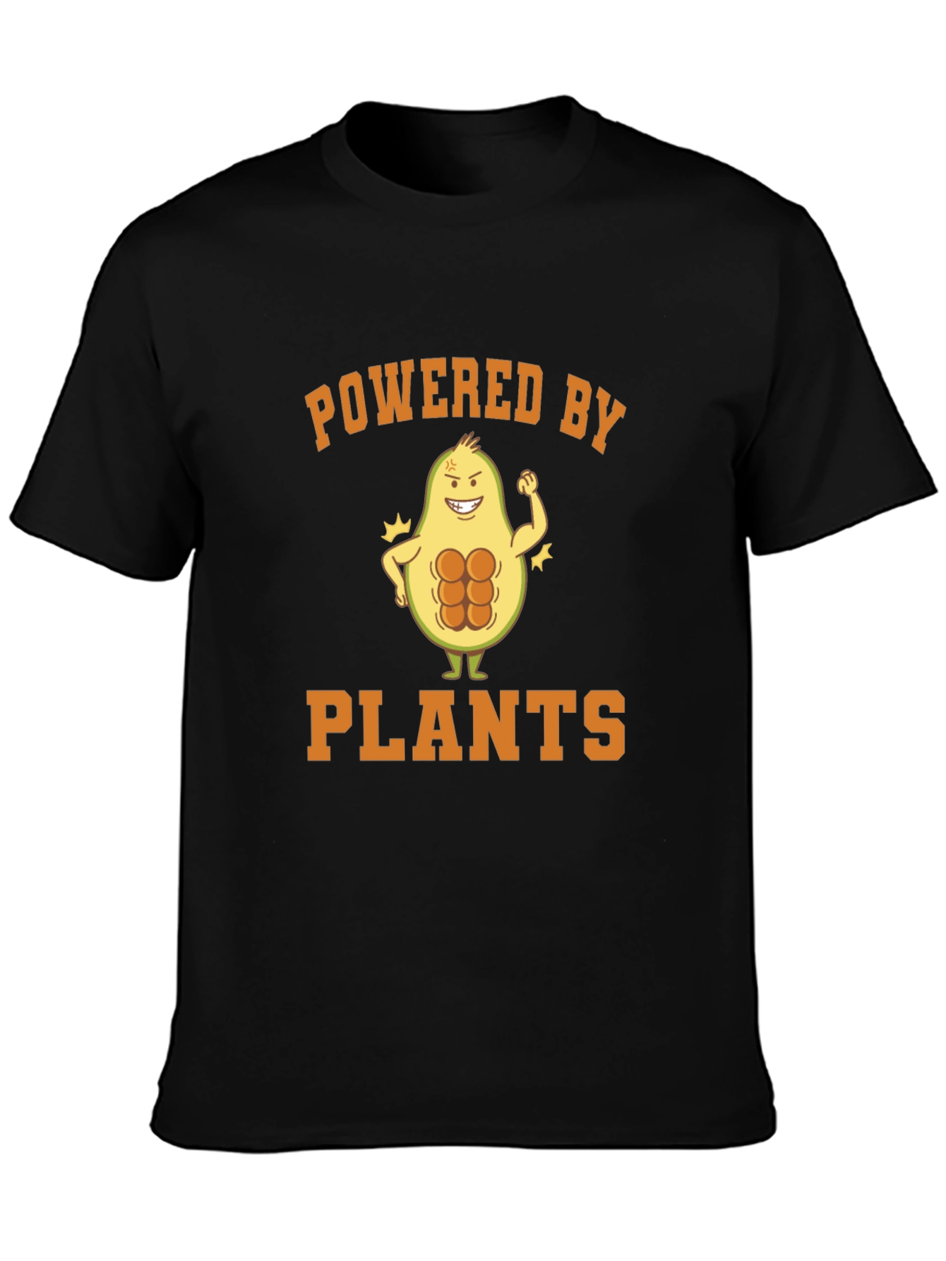 Powered by Plants Vegan T-Shirt Gym Avocado