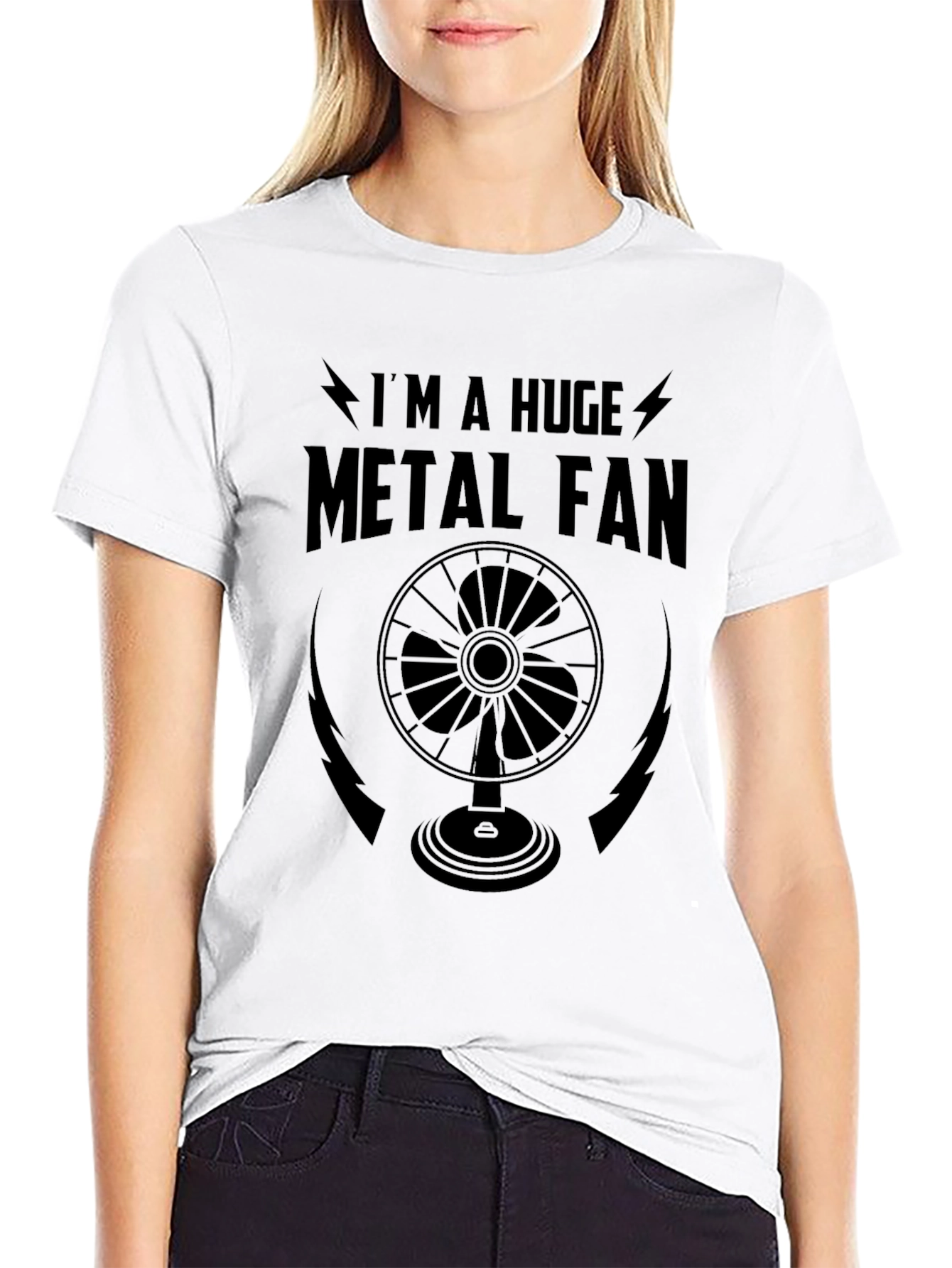 Im a Huge Metal Fan Funny Graphic T-Shirt