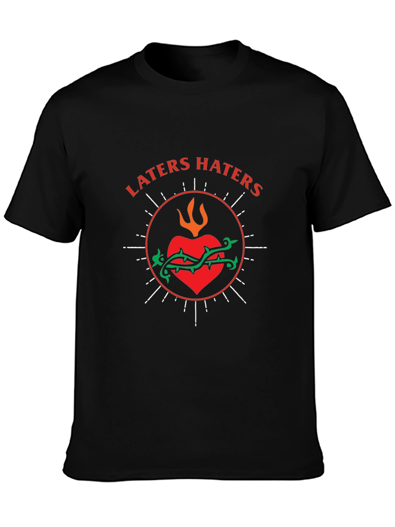 Laters Haters Graphic Tee - Trendy Slogan T-Shirt