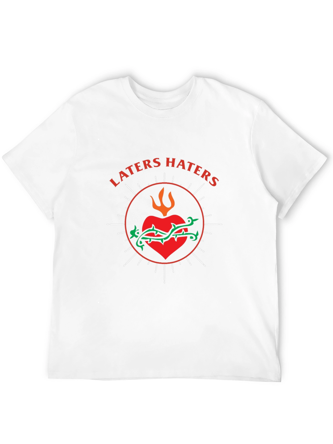 Laters Haters Graphic Tee - Trendy Slogan T-Shirt
