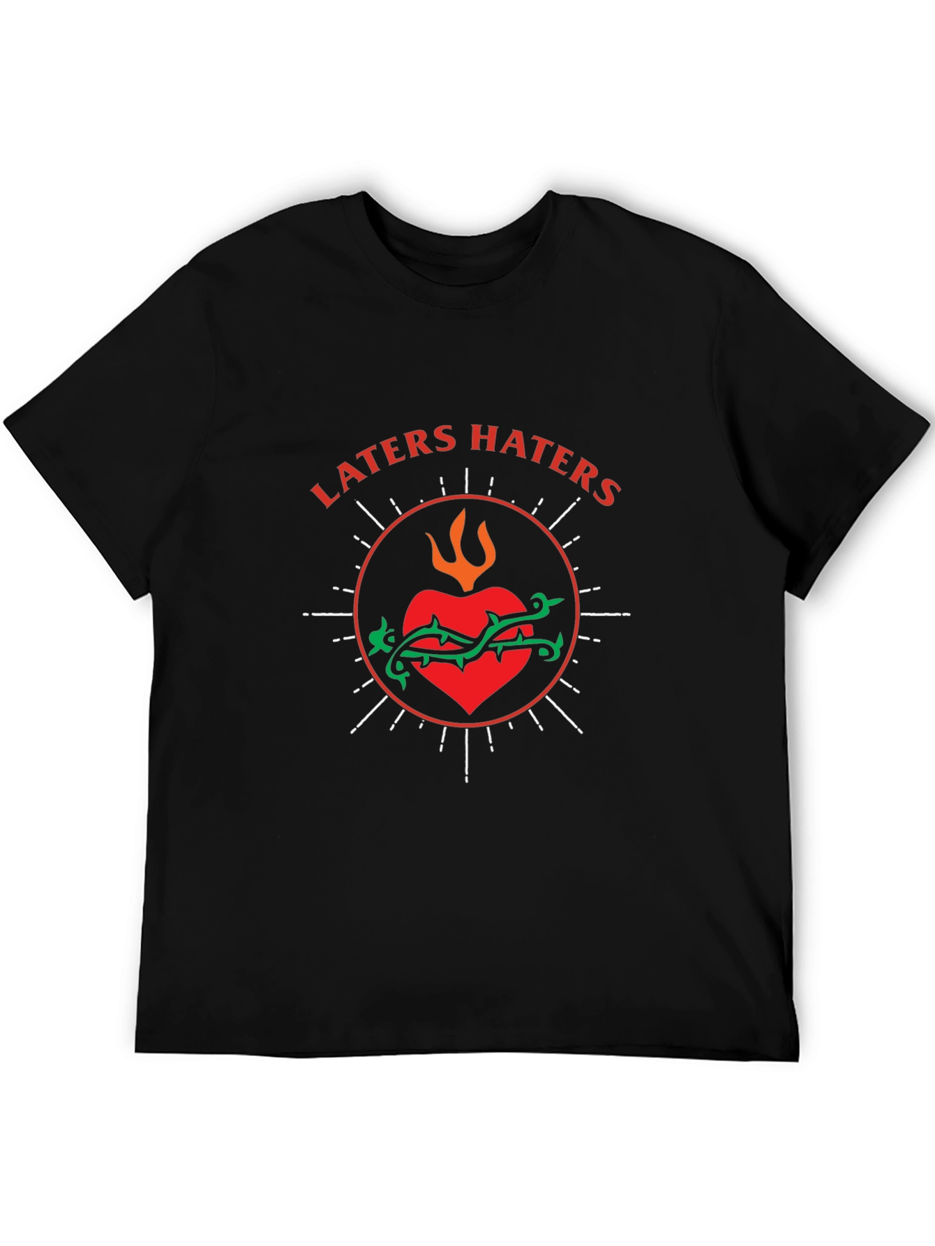 Laters Haters Graphic Tee - Trendy Slogan T-Shirt