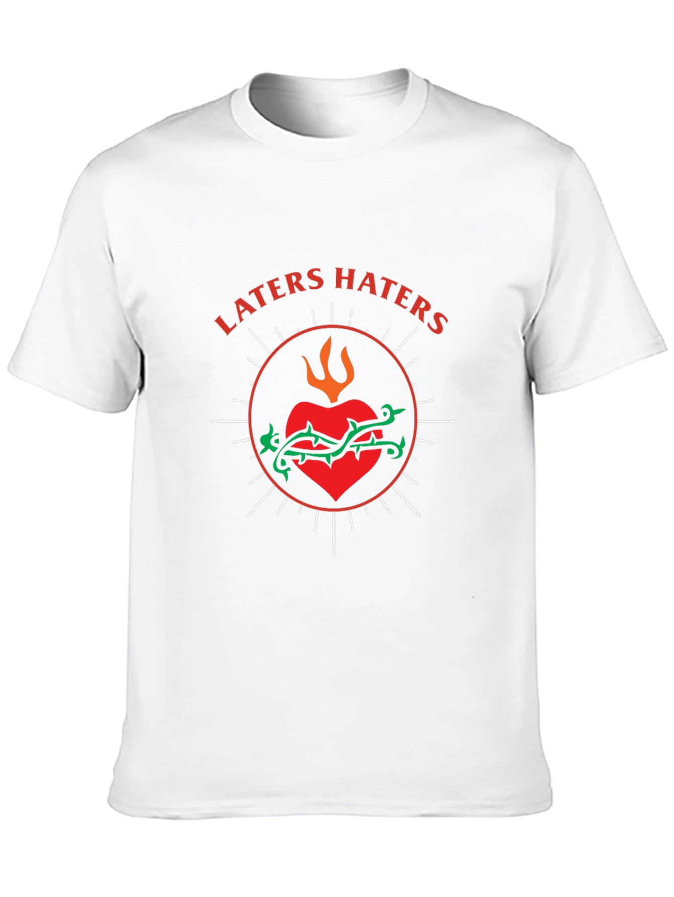 Laters Haters Graphic Tee - Trendy Slogan T-Shirt