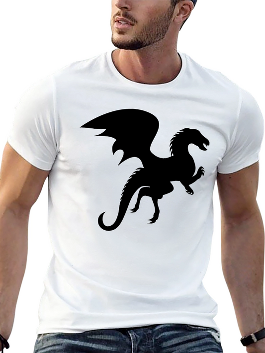Black Dragon Silhouette Graphic Tee