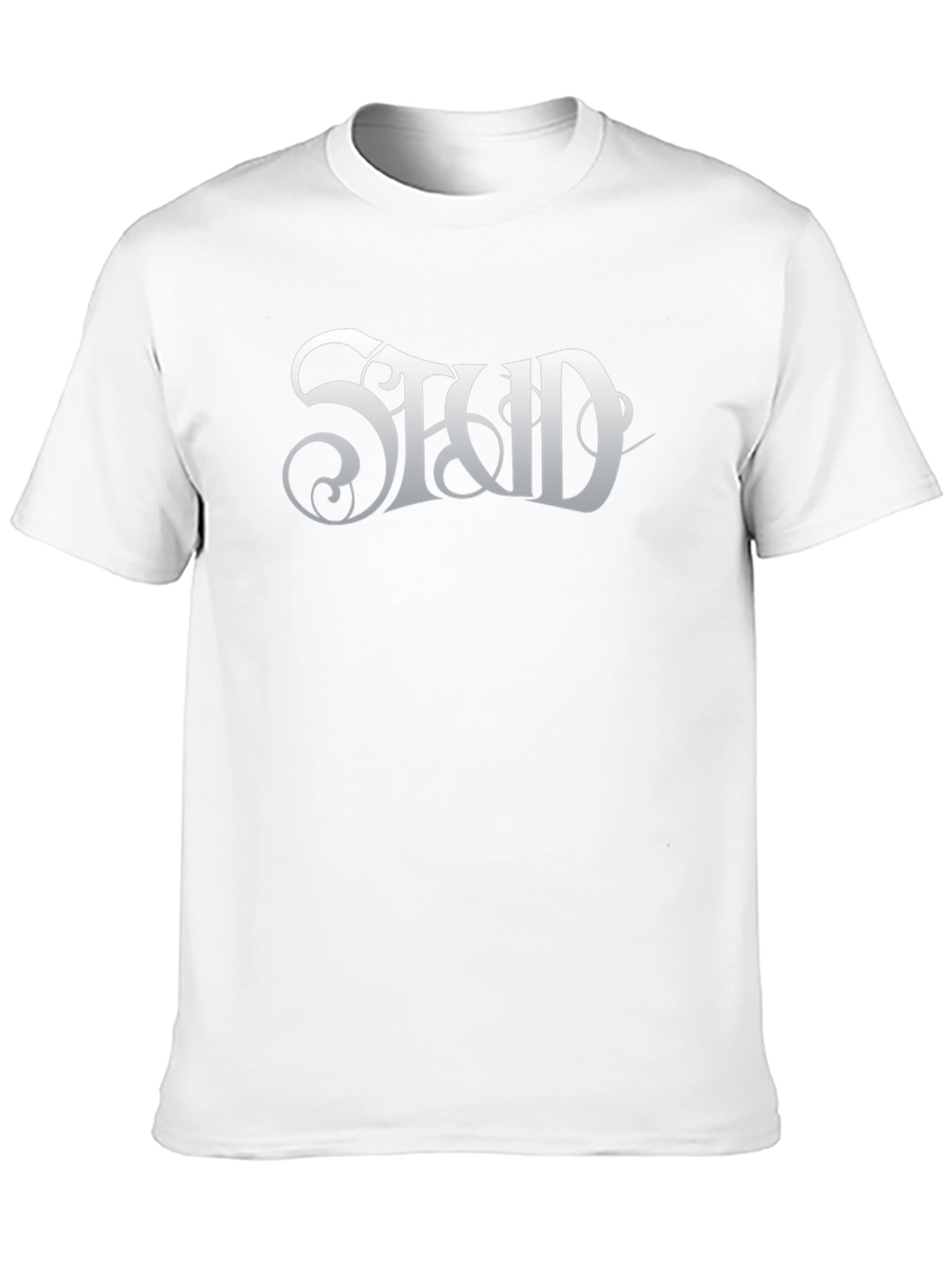 Stud Graphic Tee - Classic Black Cotton T-Shirt