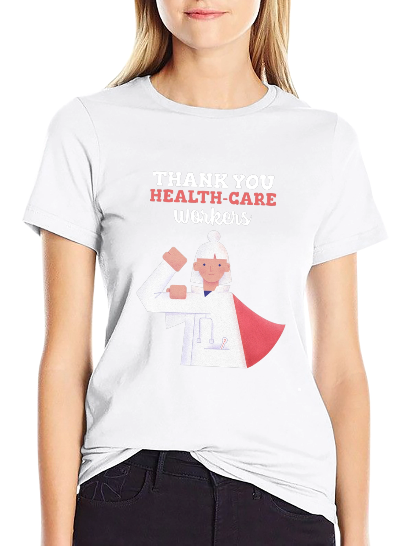 Thank You Health Care Workers Graphic T-Shirt