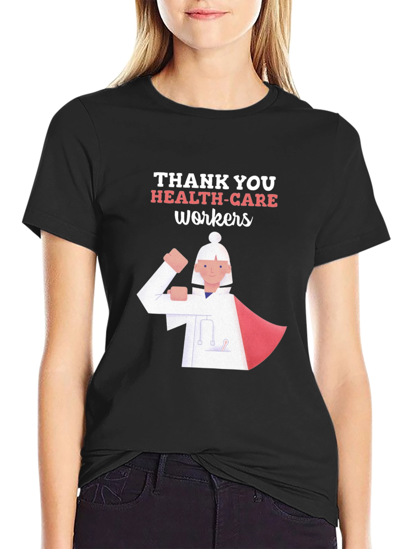 Thank You Health Care Workers Graphic T-Shirt