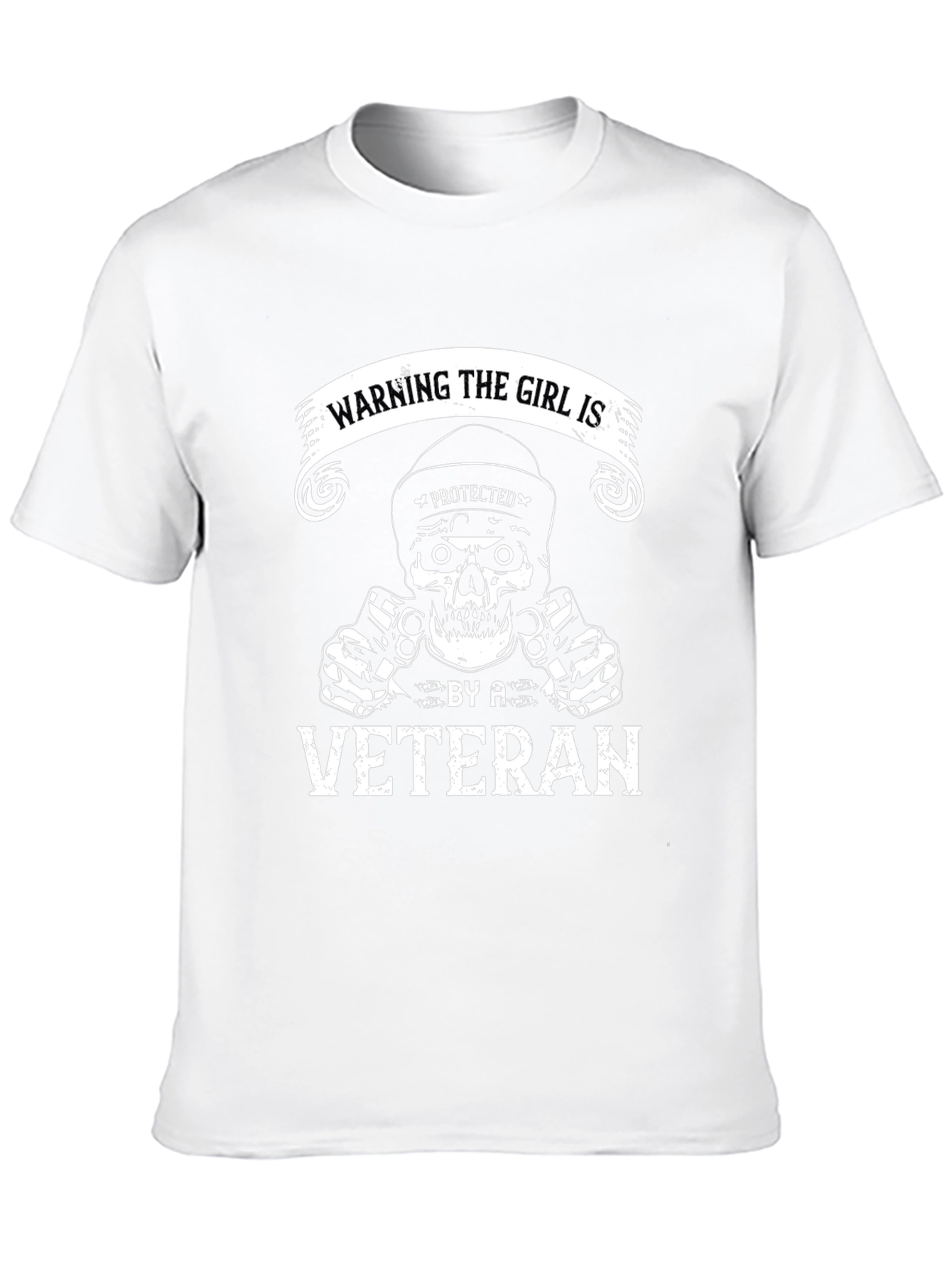 Warning: Protected by a Veteran T-Shirt