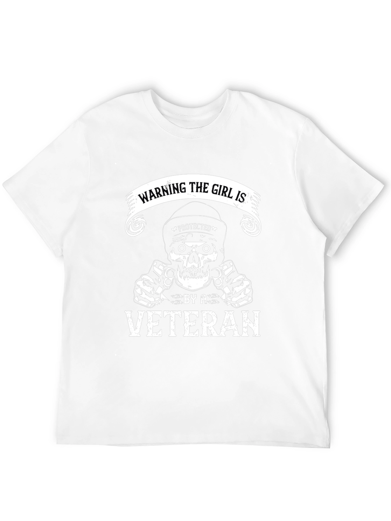 Warning: Protected by a Veteran T-Shirt