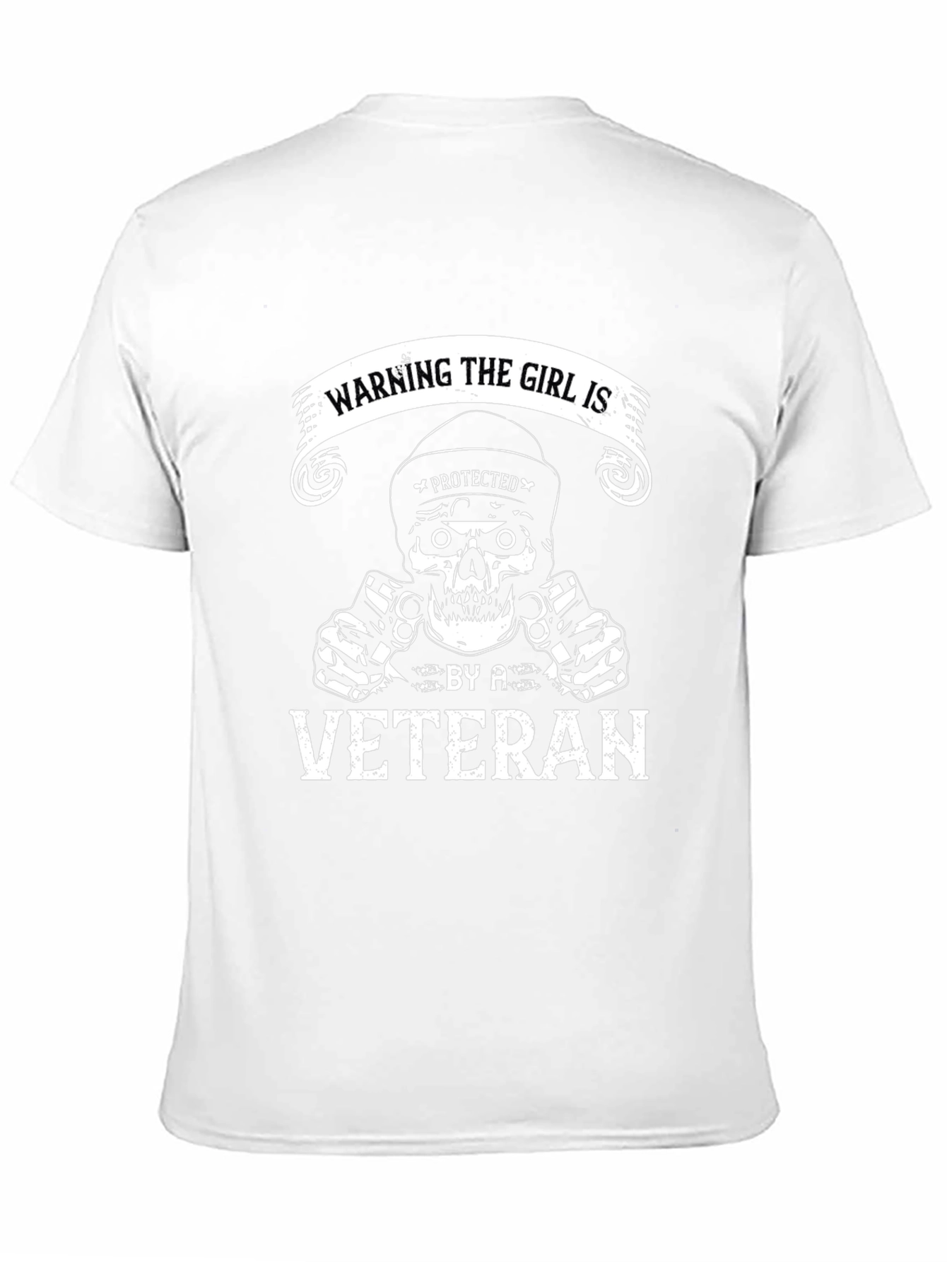 Warning: Protected by a Veteran T-Shirt