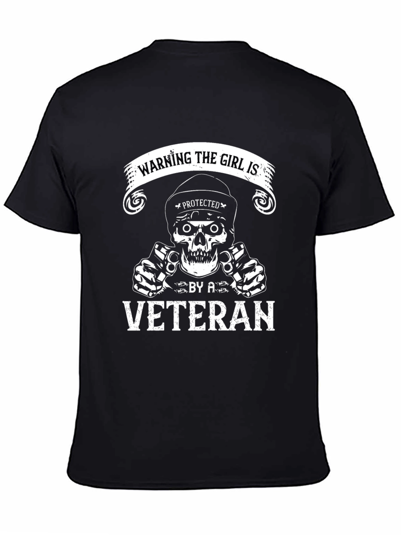 Warning: Protected by a Veteran T-Shirt