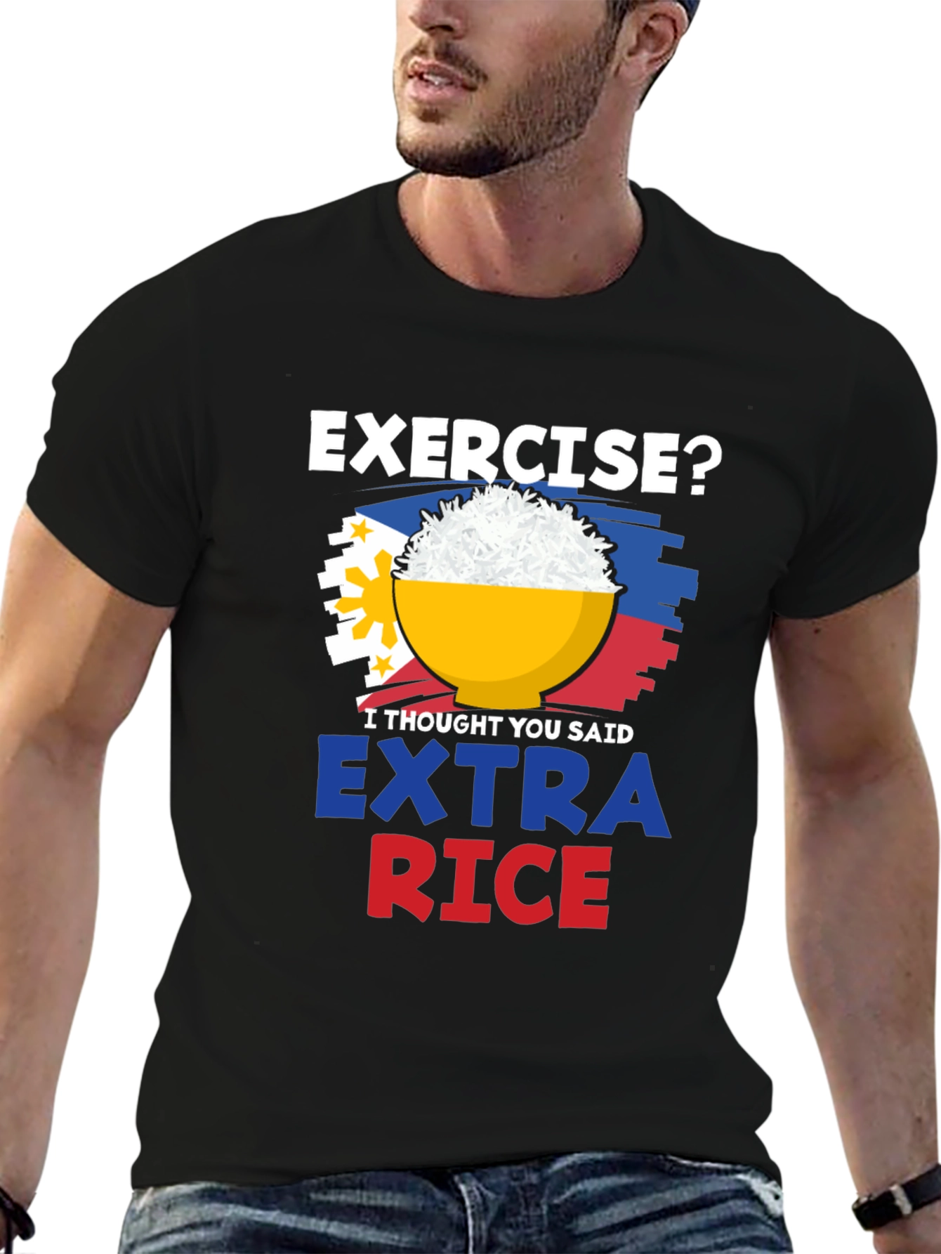 Extra Rice Please Graphic Tee