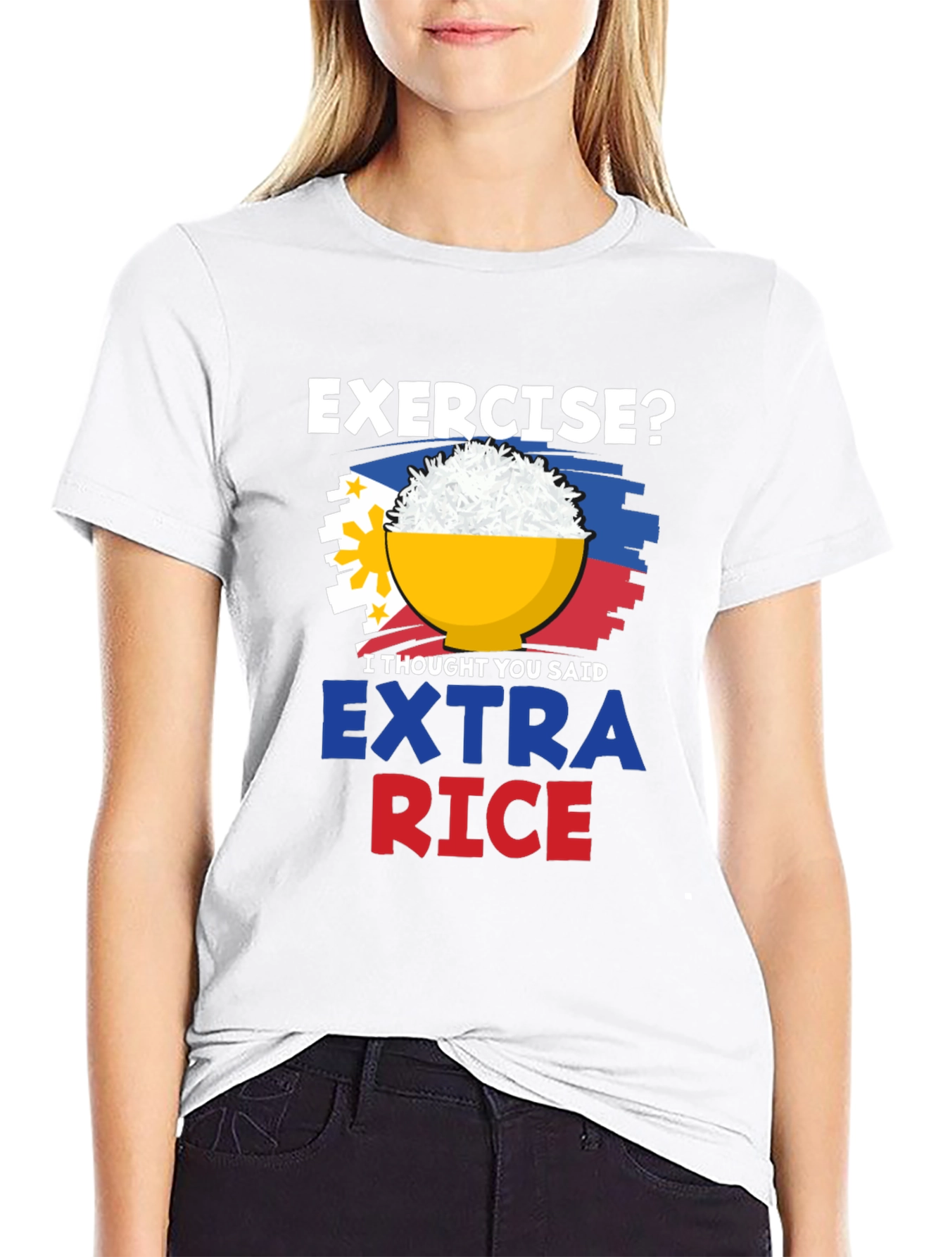 Extra Rice Please Graphic Tee
