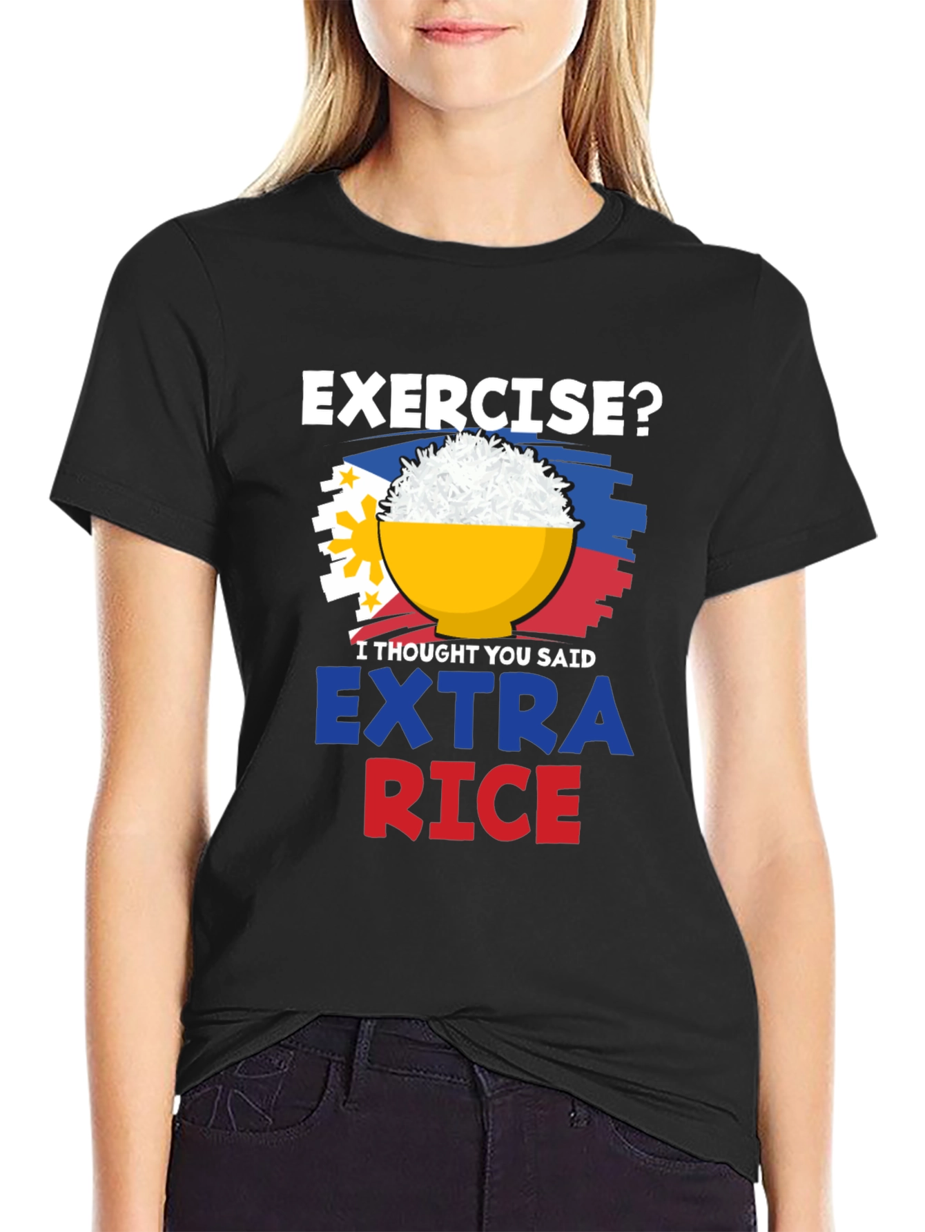 Extra Rice Please Graphic Tee