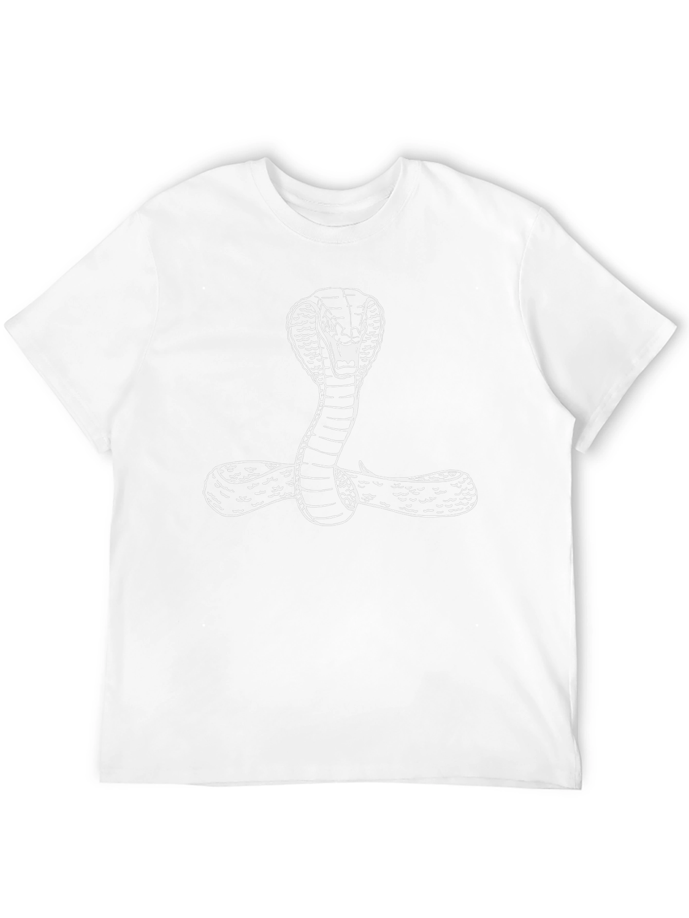Cobra Graphic Tee - Mens Black Snake Print T-Shirt