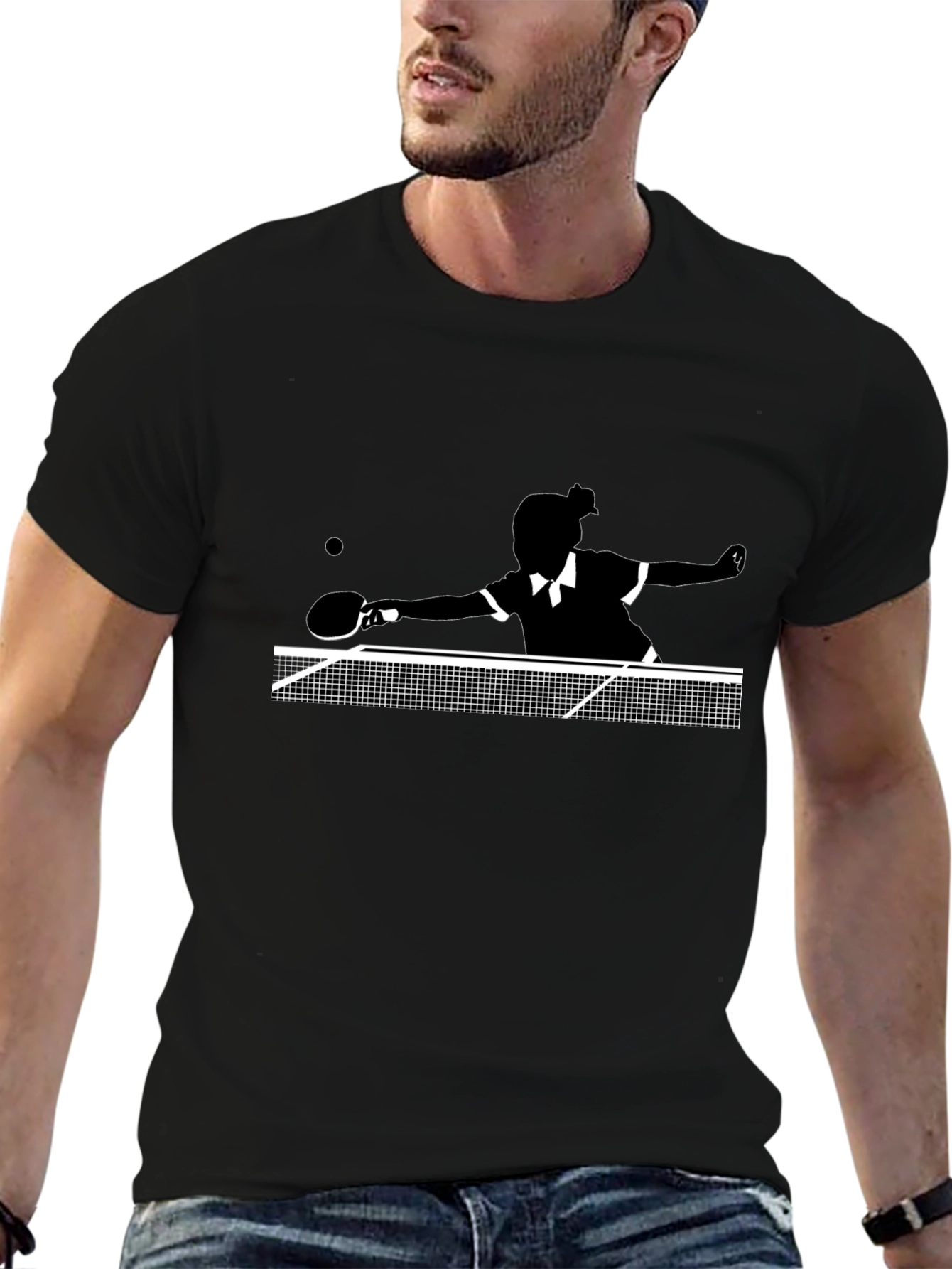 Table Tennis Silhouette T-Shirt