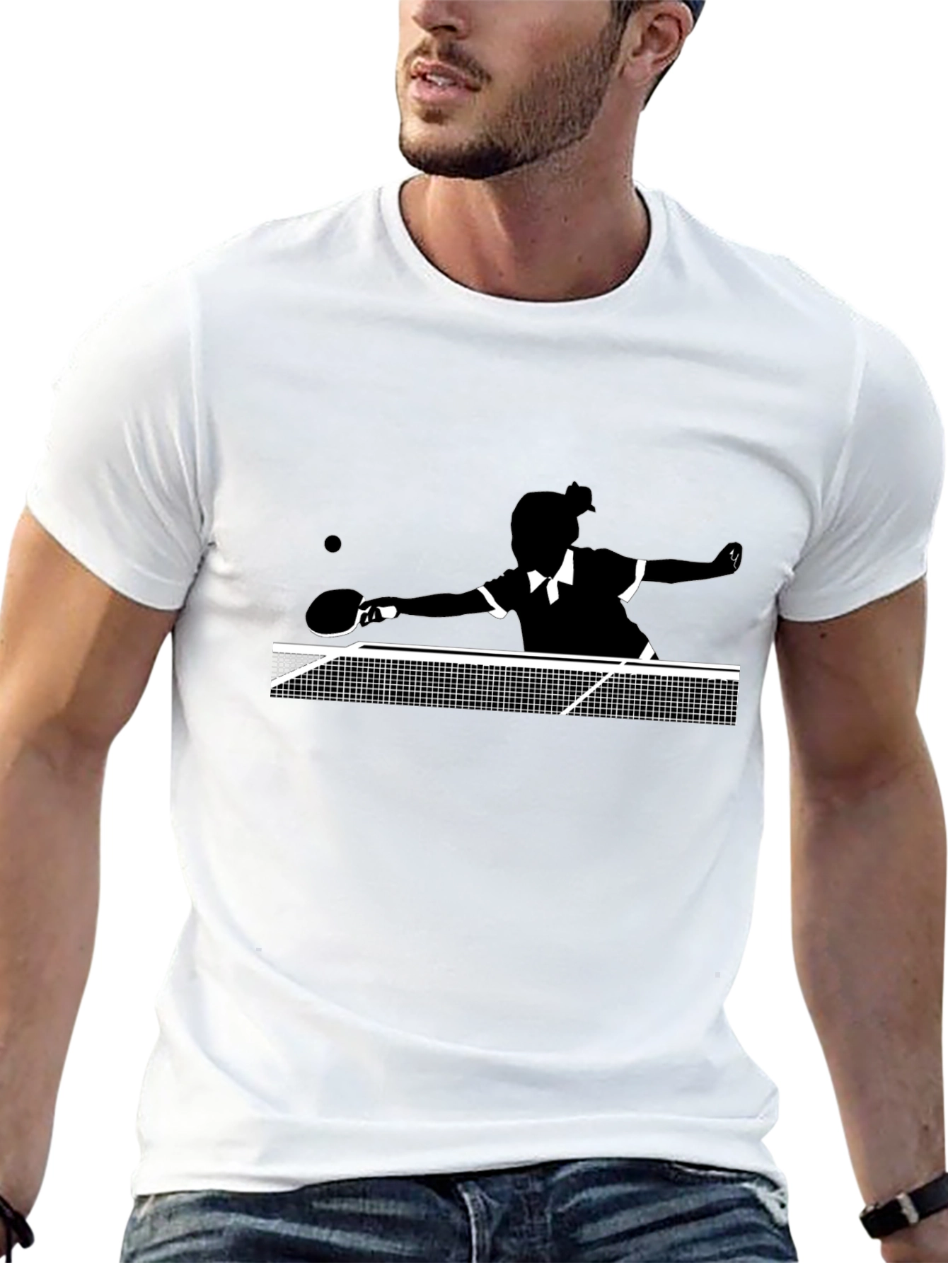 Table Tennis Silhouette T-Shirt