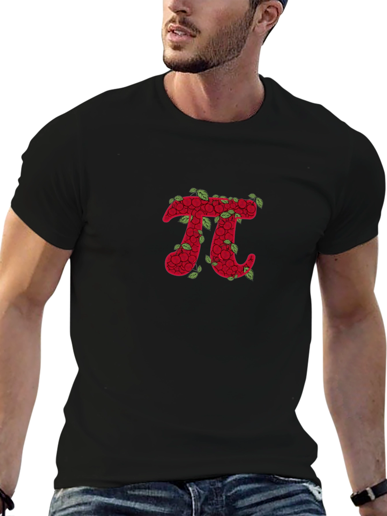 Raspberry Pi Symbol Black T-Shirt