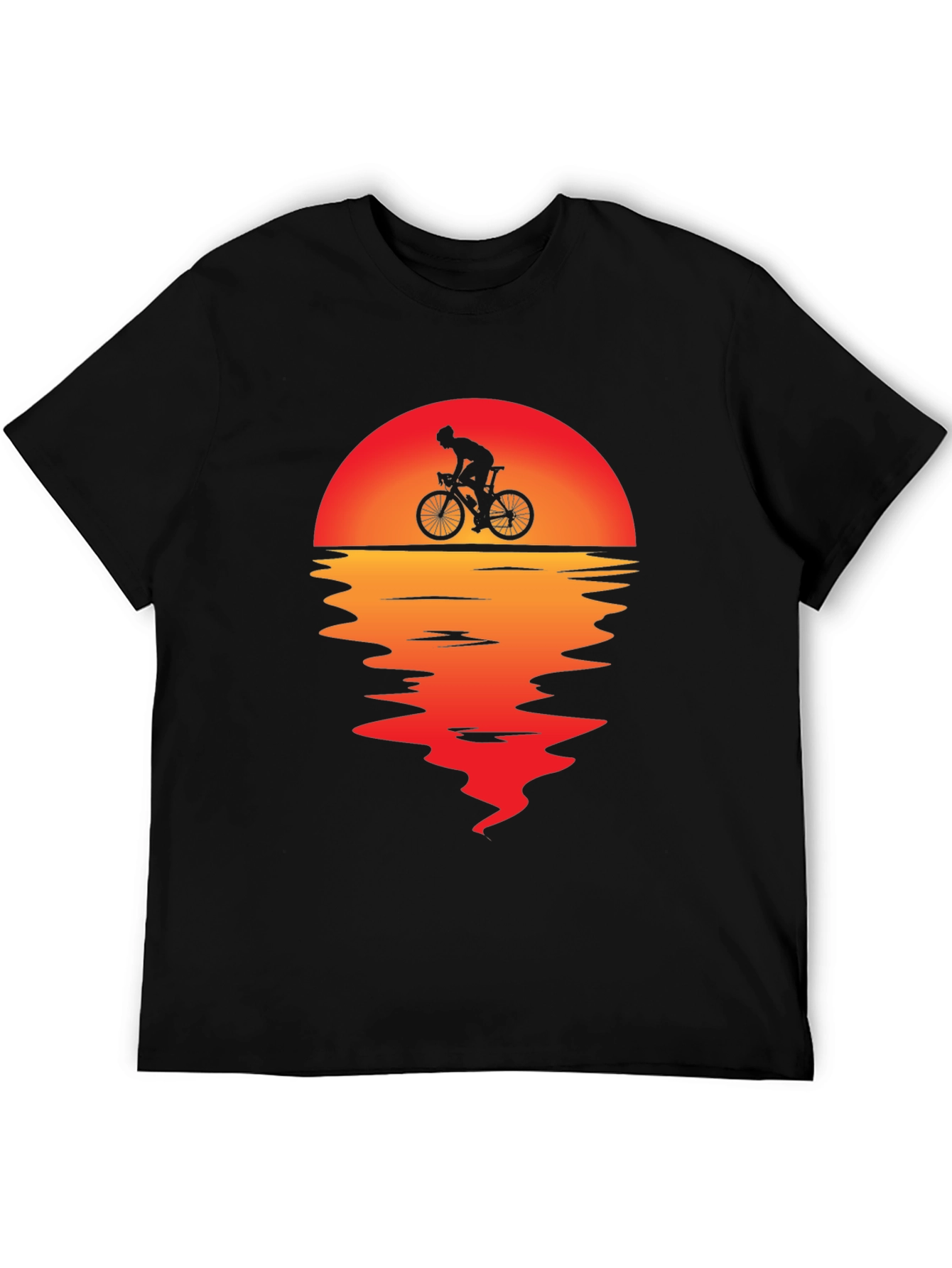 Sunset Cyclist Graphic Tee