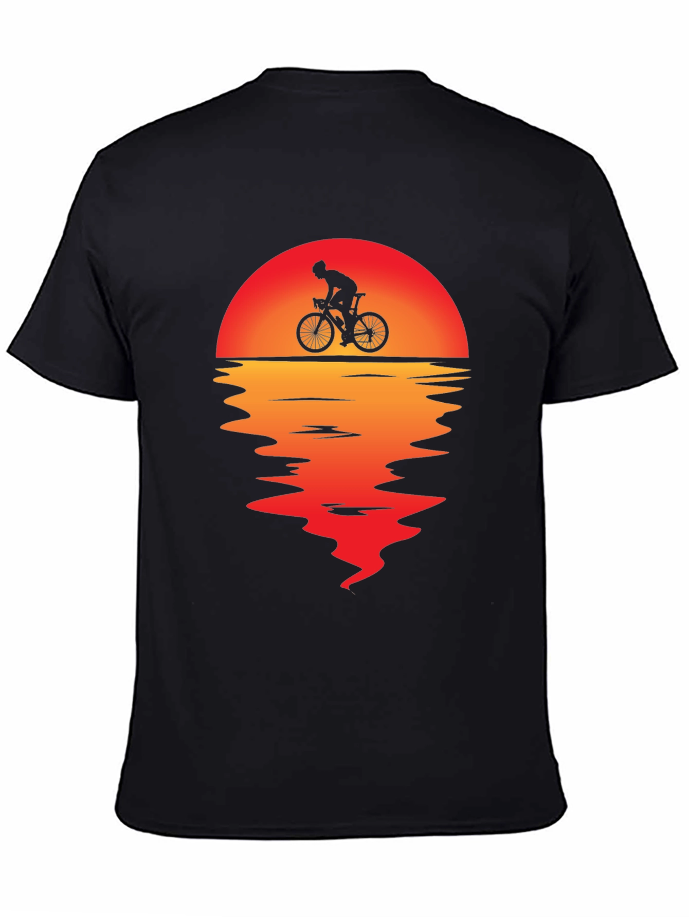 Sunset Cyclist Graphic Tee