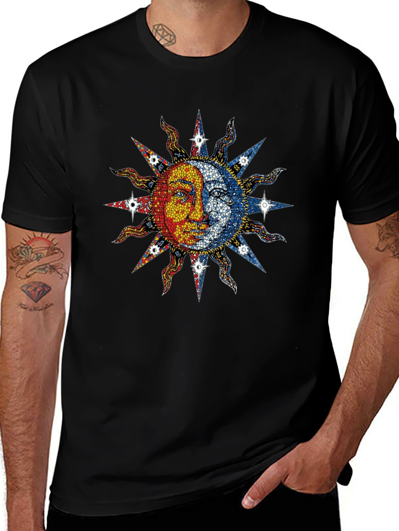 Sun and Moon Graphic T-Shirt