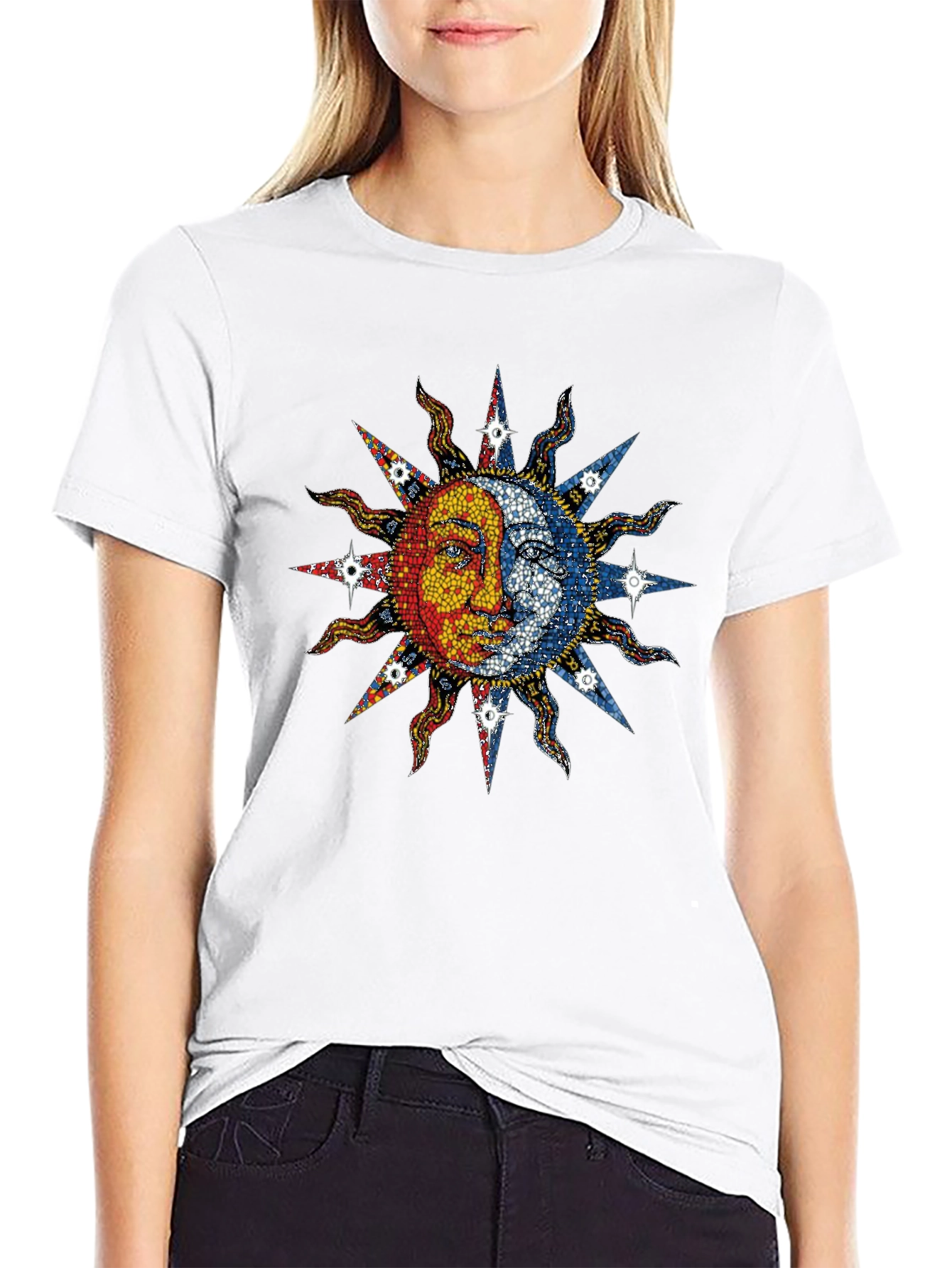 Sun and Moon Graphic T-Shirt