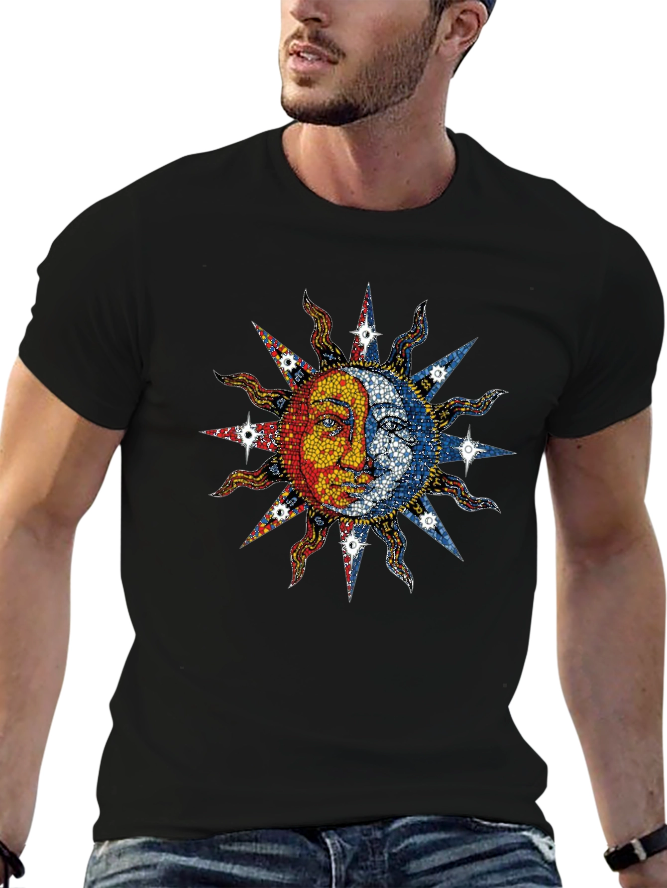 Sun and Moon Graphic T-Shirt