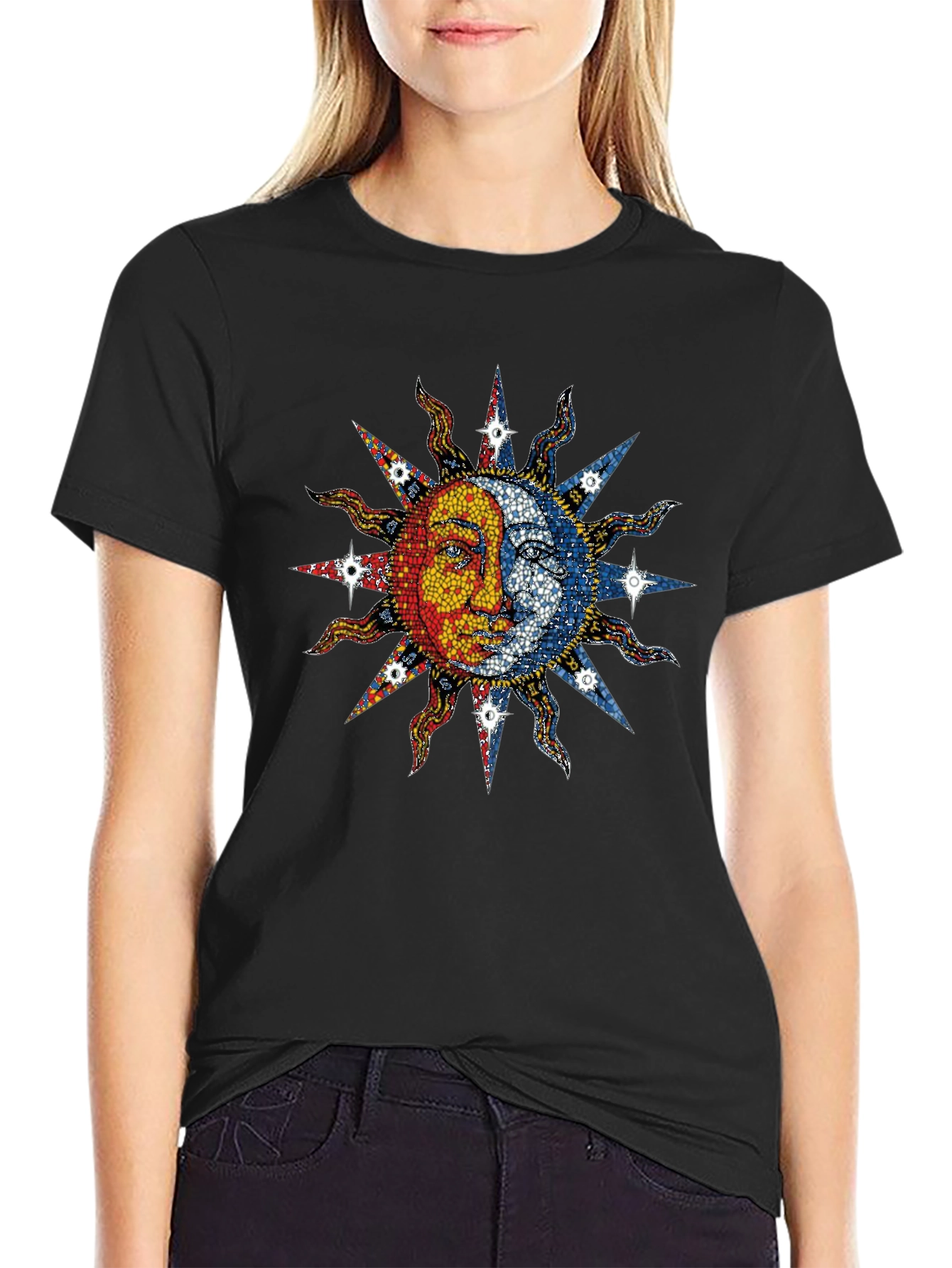 Sun and Moon Graphic T-Shirt