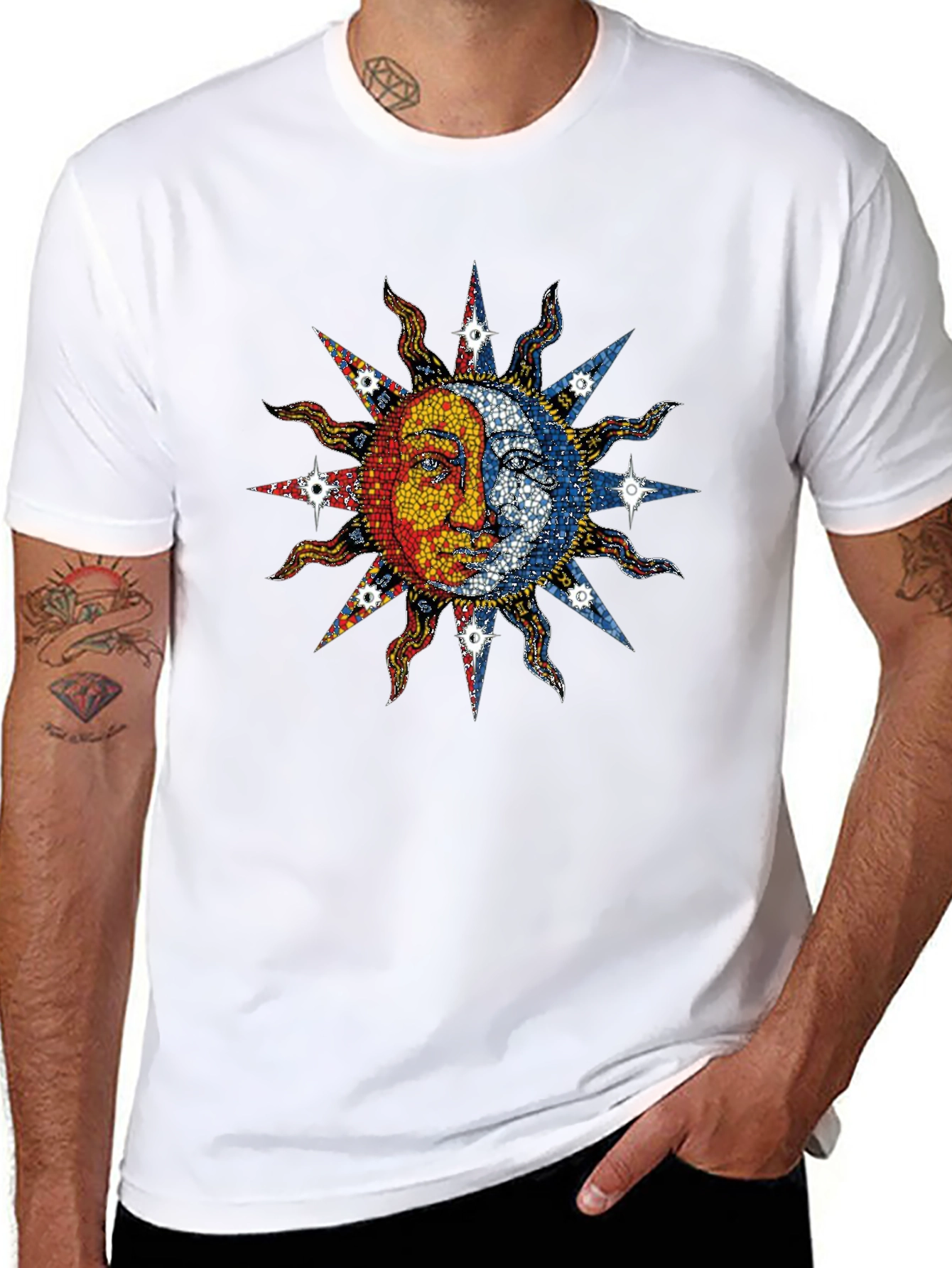 Sun and Moon Graphic T-Shirt