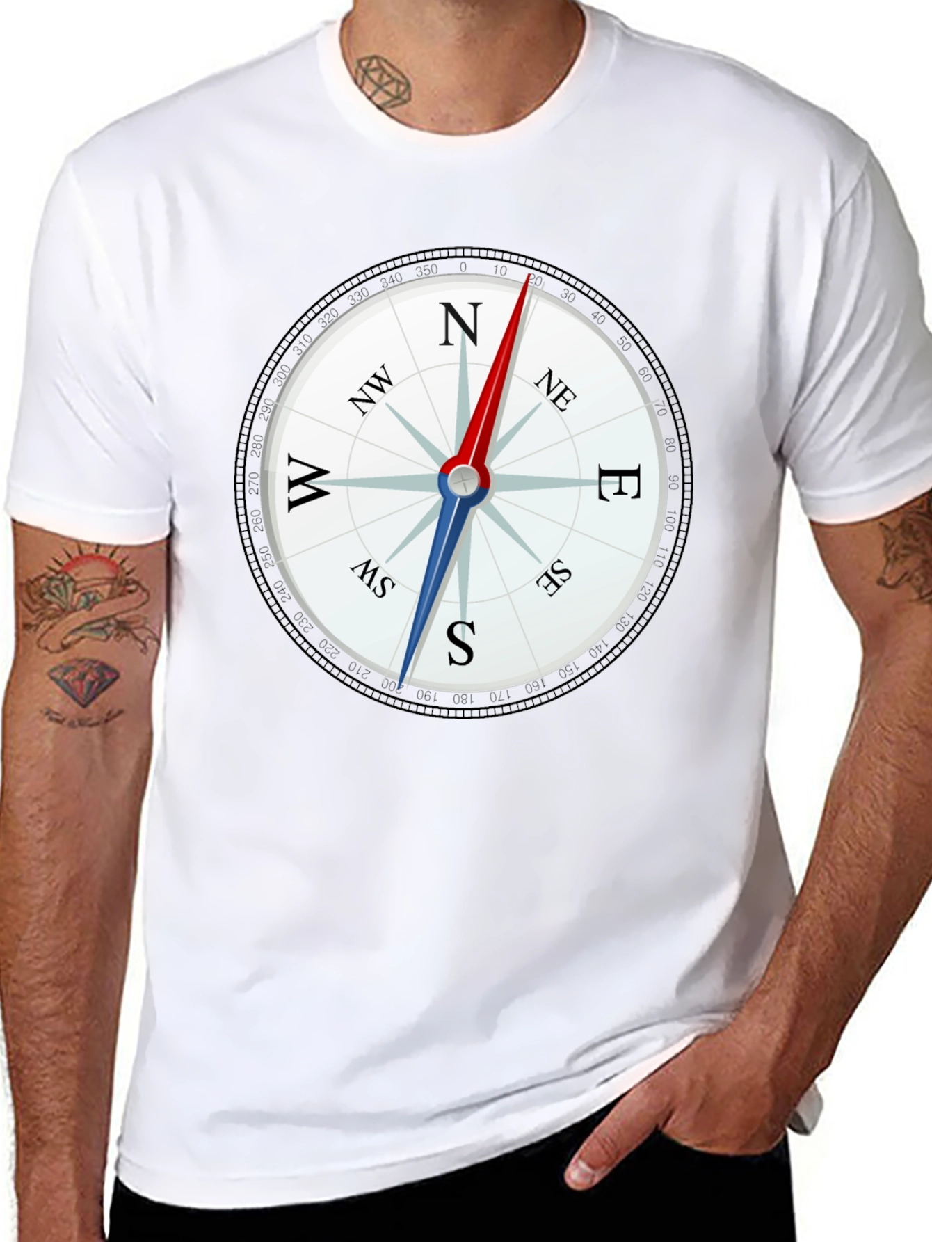 Compass Graphic Tee - Mens Classic Fit