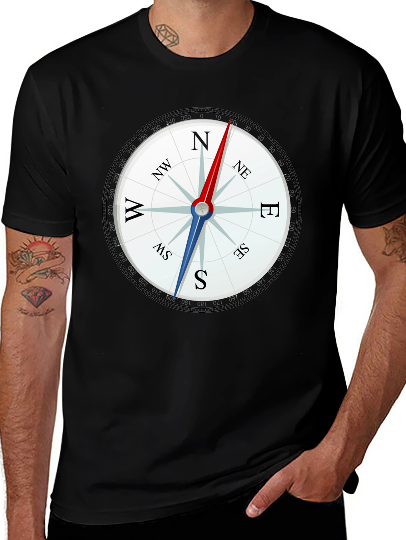 Compass Graphic Tee - Mens Classic Fit