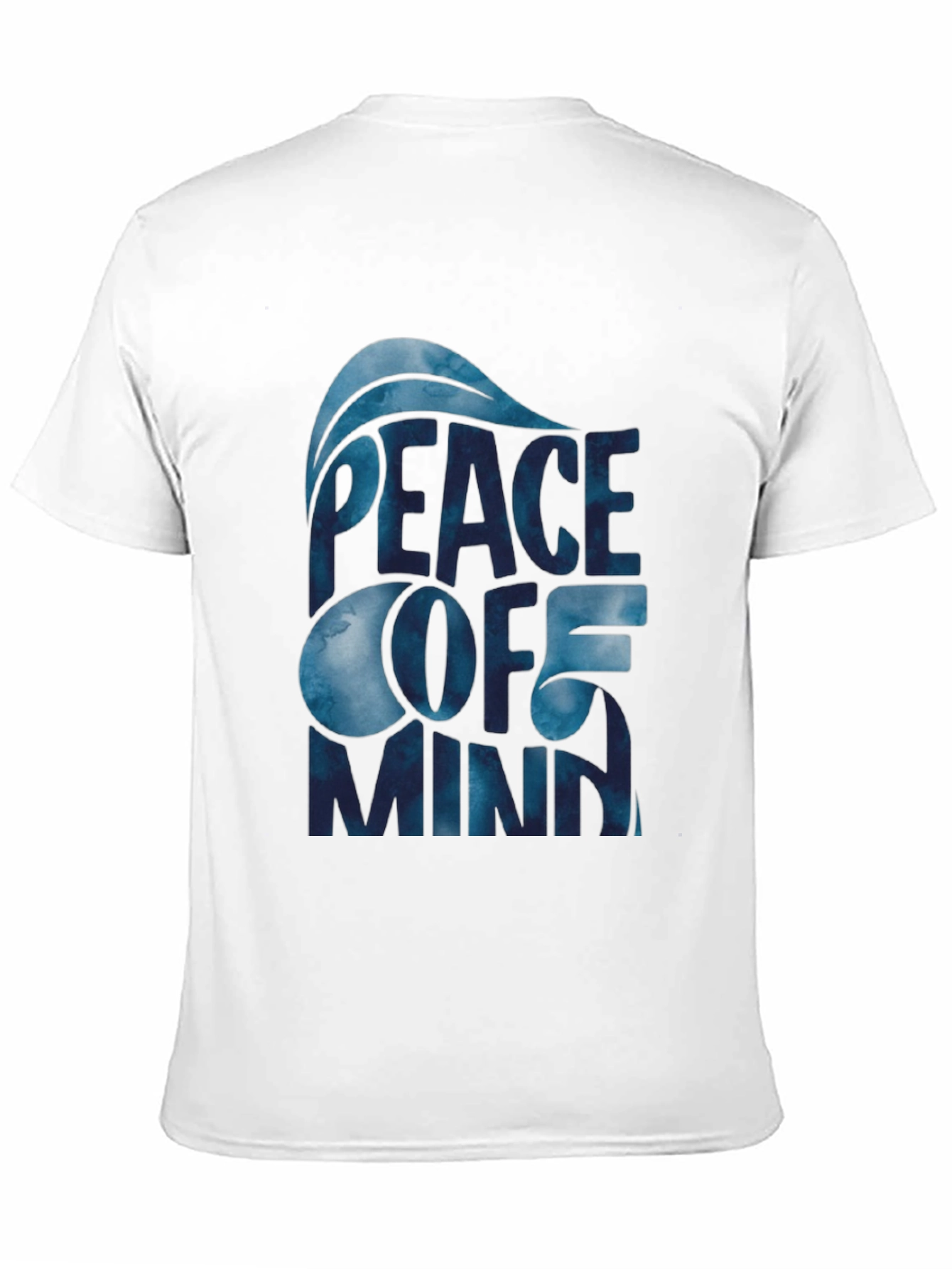 Peace of Mind Graphic Print Black T-Shirt