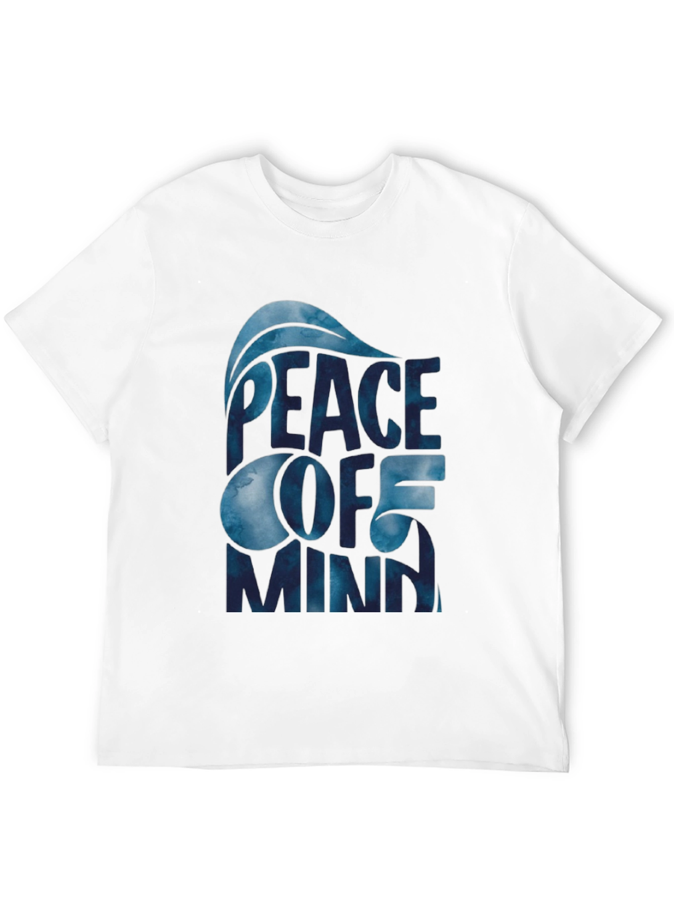 Peace of Mind Graphic Print Black T-Shirt