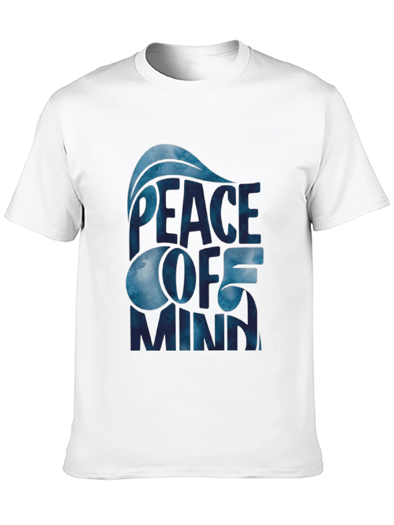 Peace of Mind Graphic Print Black T-Shirt