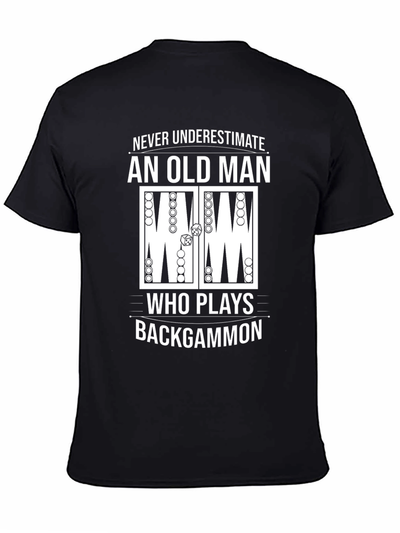 Backgammon Old Man T-Shirt