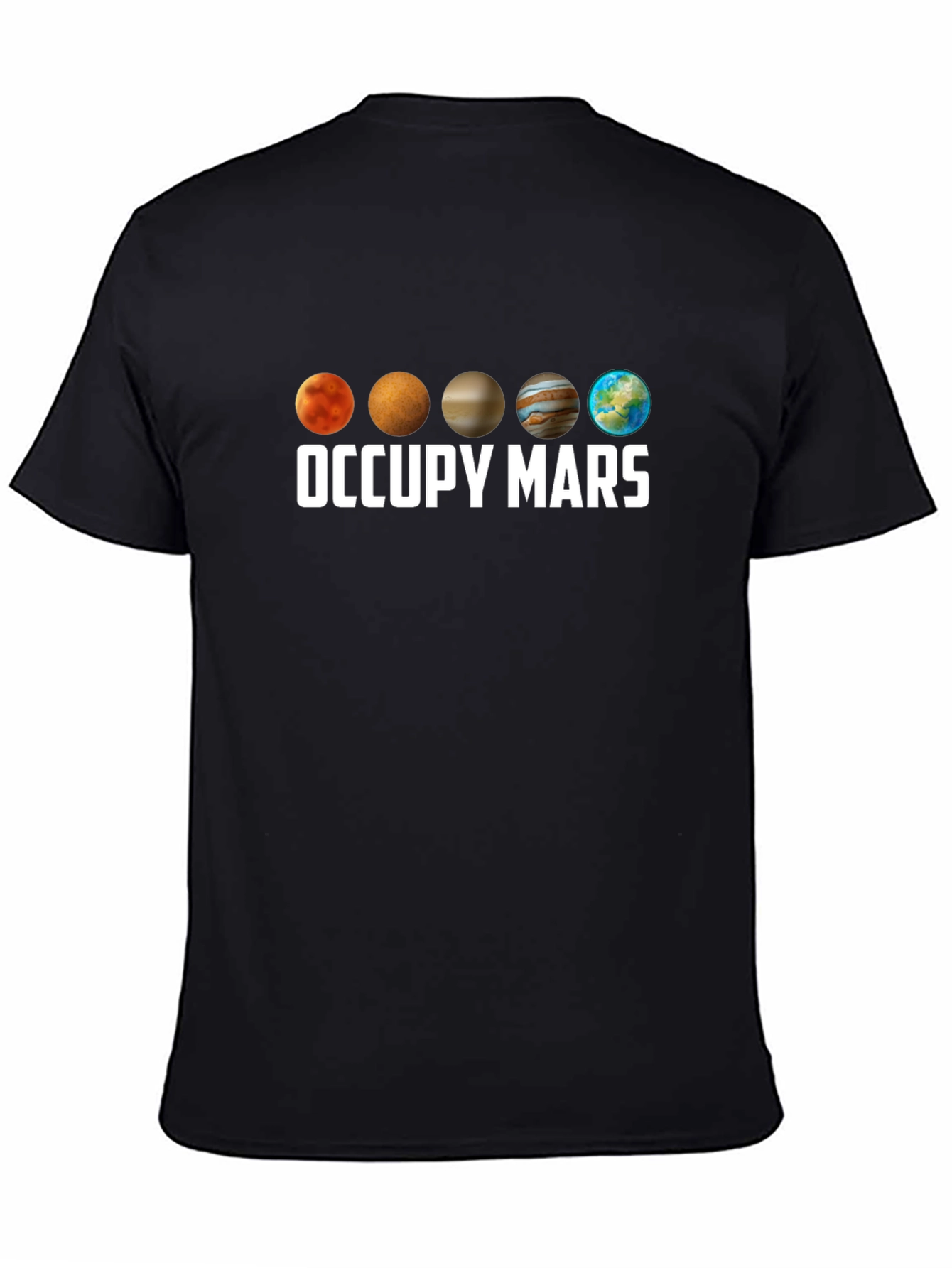 Occupy Mars Planet Graphic T-Shirt