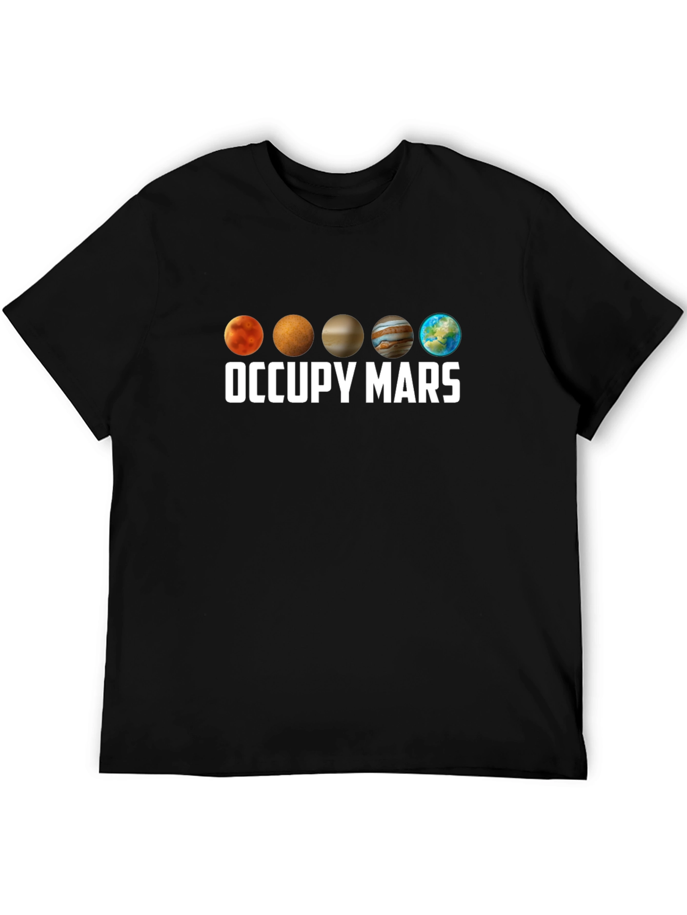 Occupy Mars Planet Graphic T-Shirt