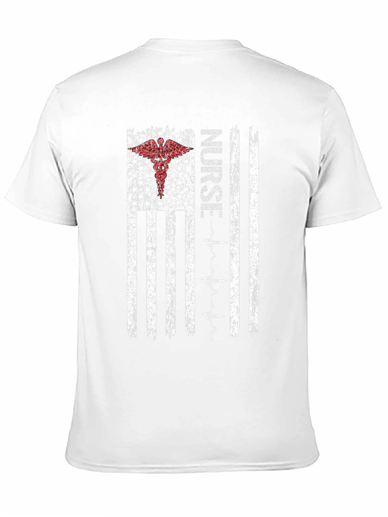 Nurse American Flag Graphic T-Shirt