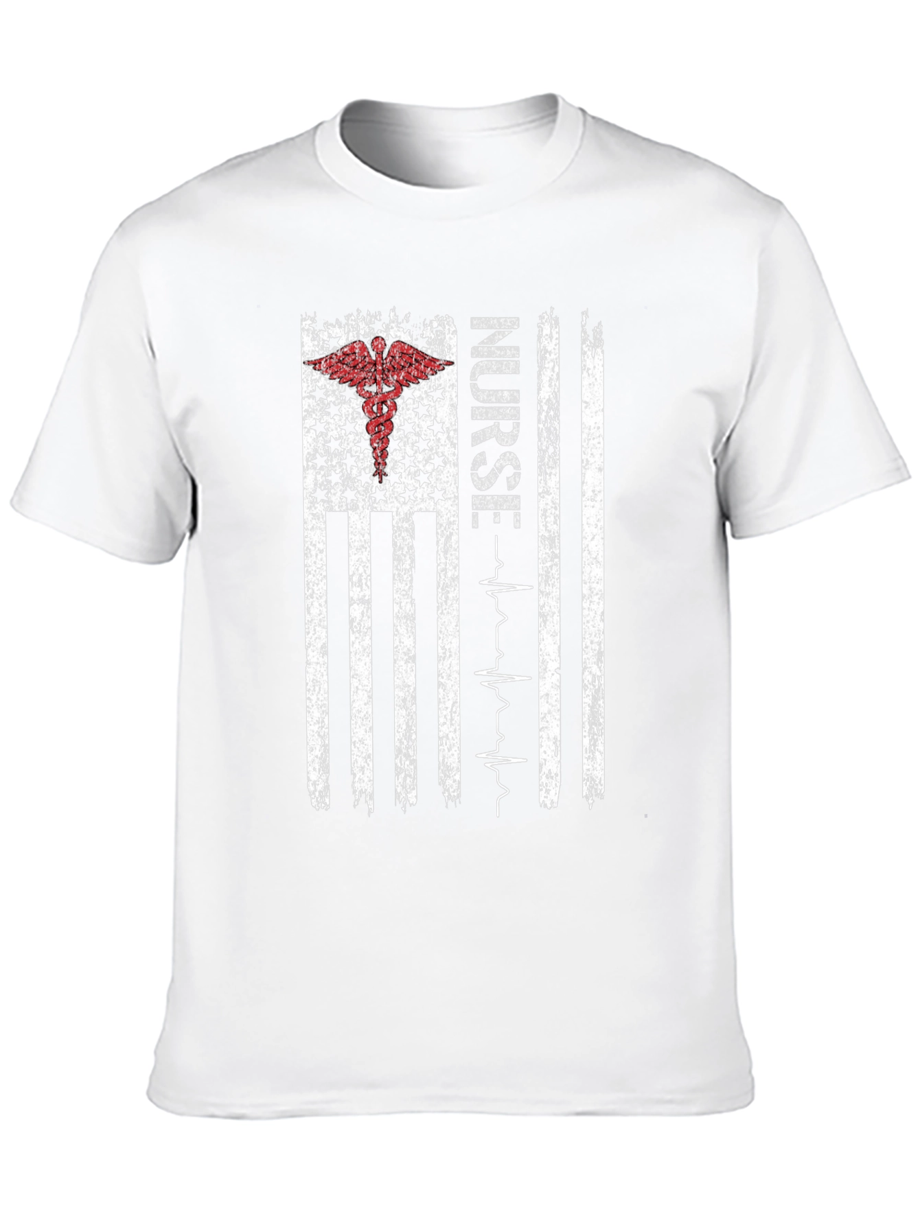 Nurse American Flag Graphic T-Shirt