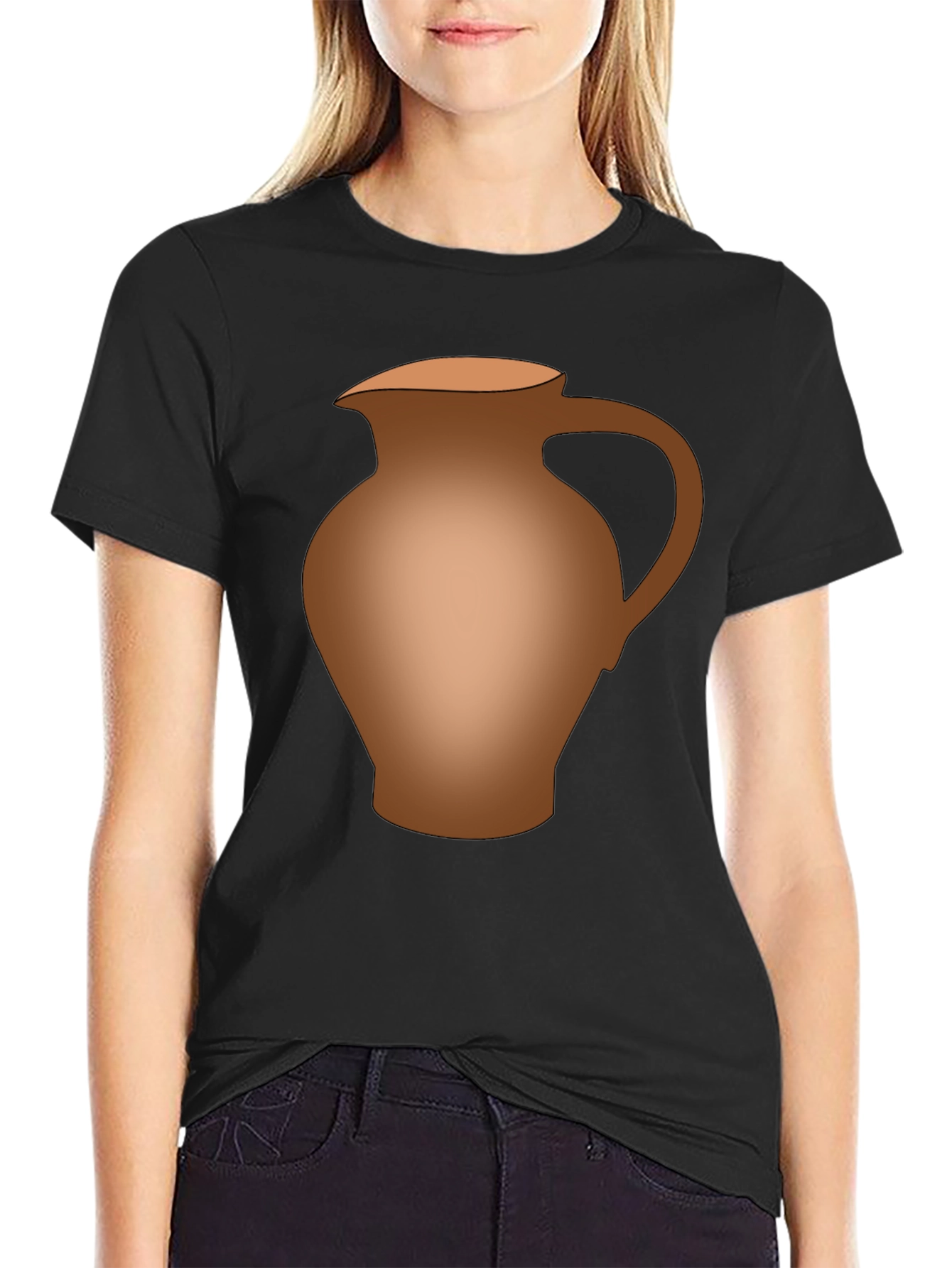 Earthenware Pitcher Graphic Tee - Mens Black T-Shirt