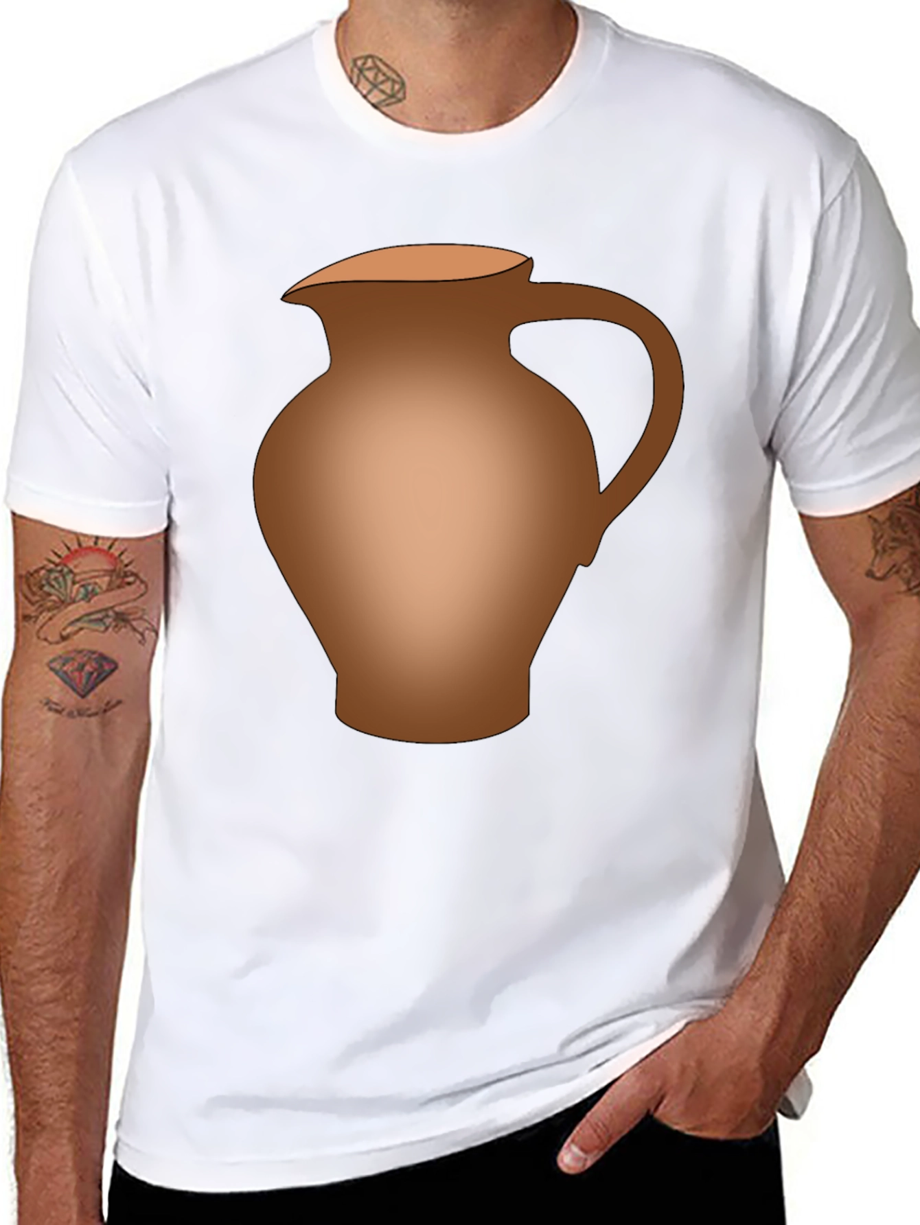 Earthenware Pitcher Graphic Tee - Mens Black T-Shirt