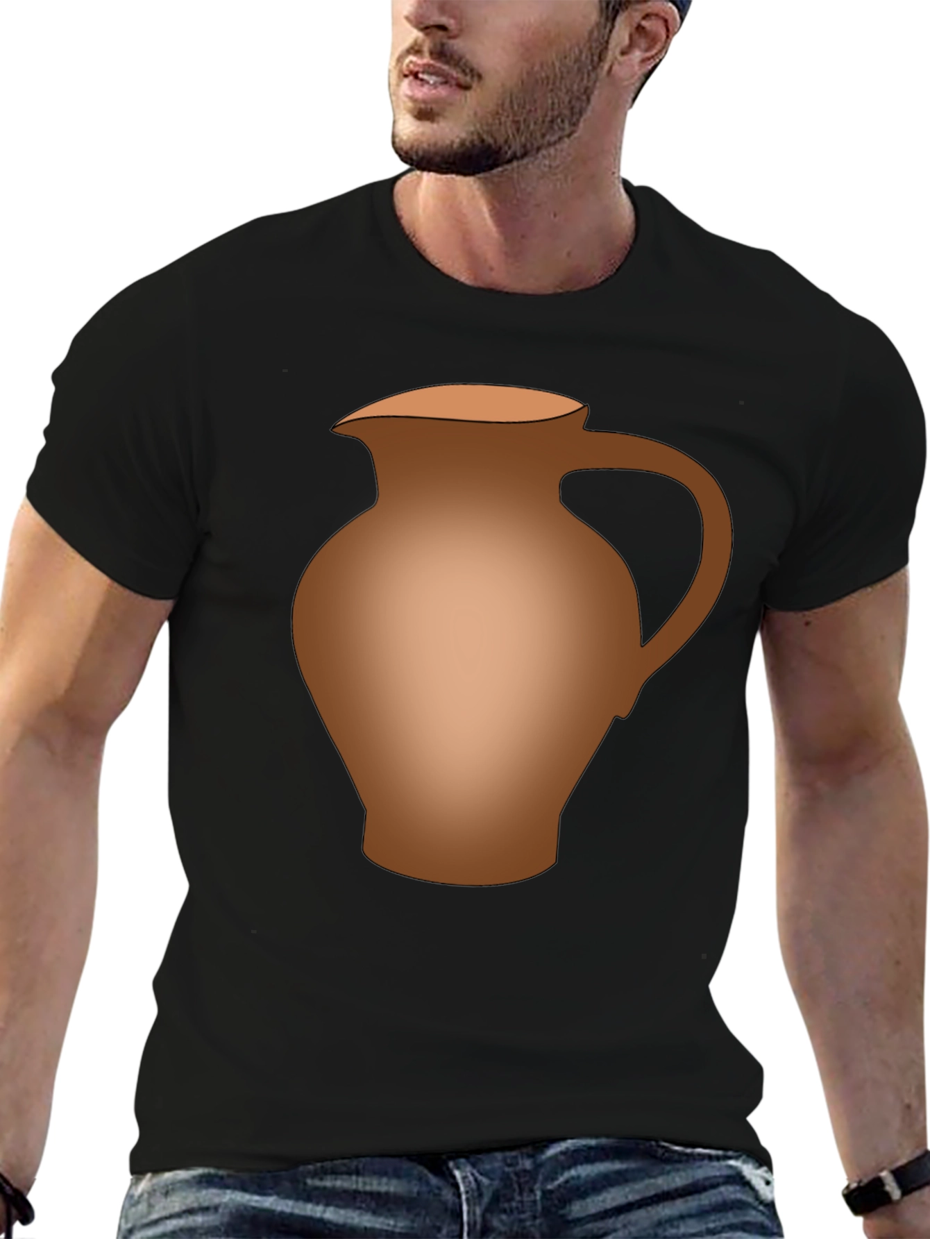 Earthenware Pitcher Graphic Tee - Mens Black T-Shirt