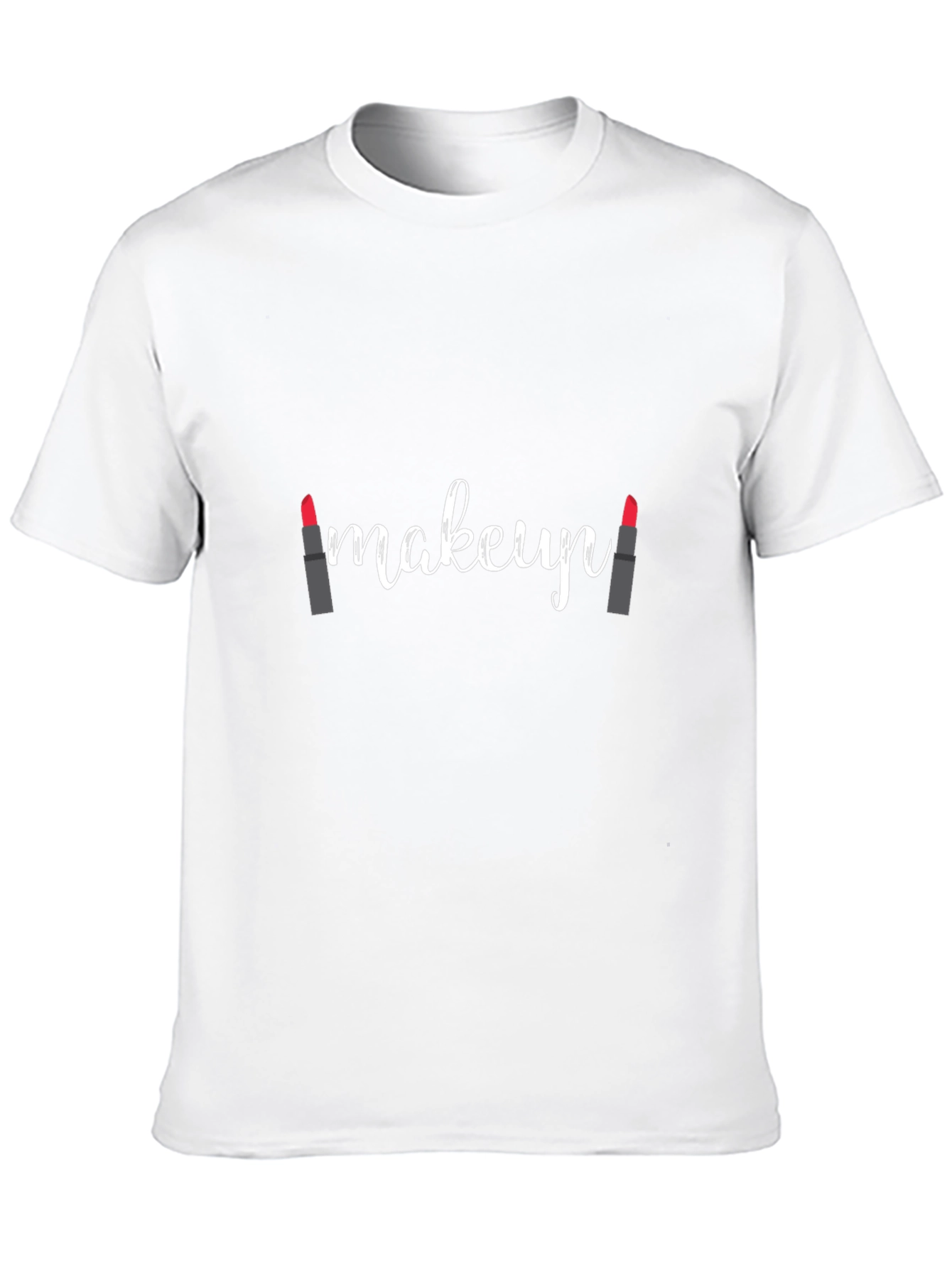 Makeup Lipstick T-Shirt - Stylish Graphic Tee