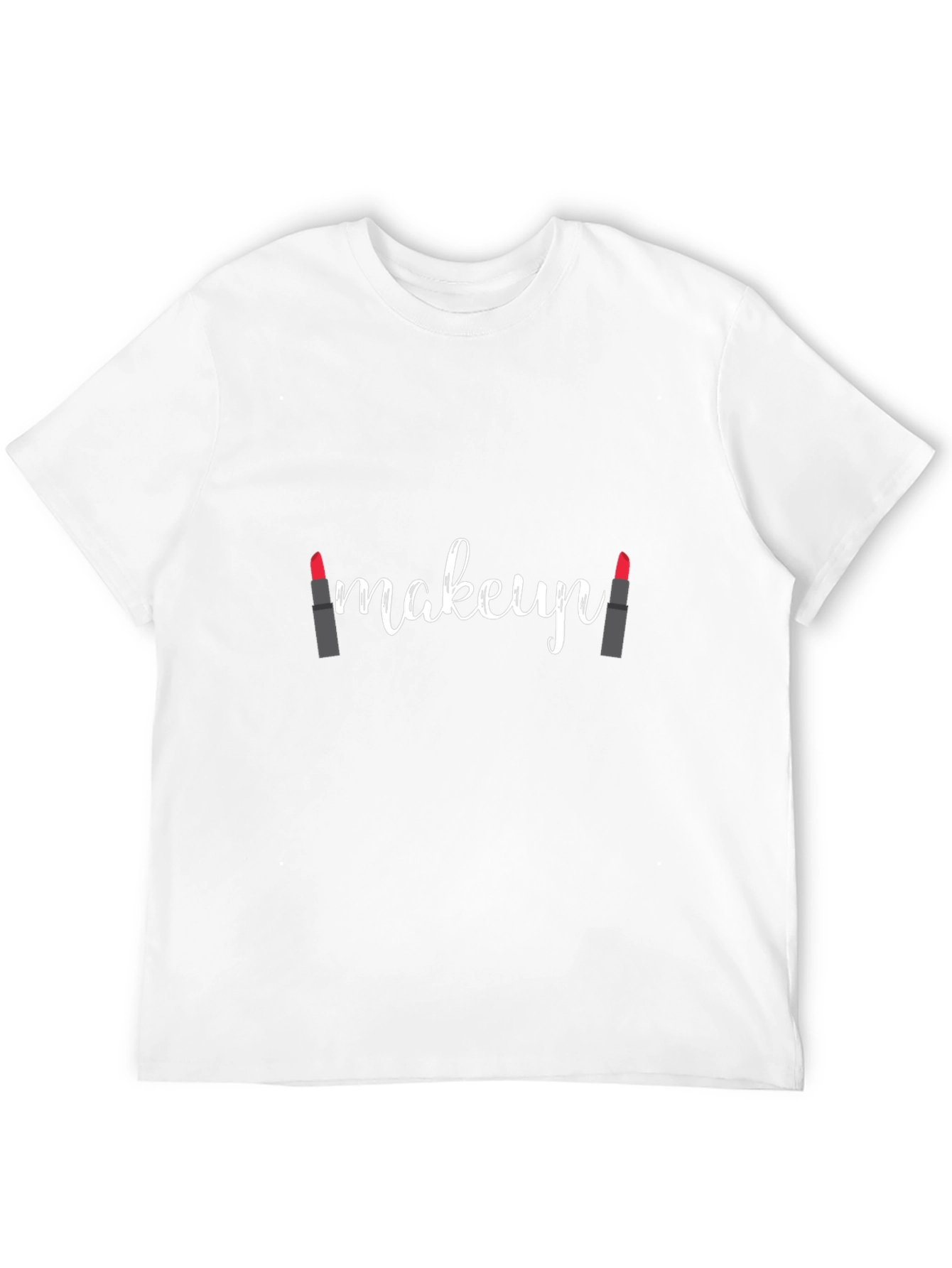 Makeup Lipstick T-Shirt - Stylish Graphic Tee