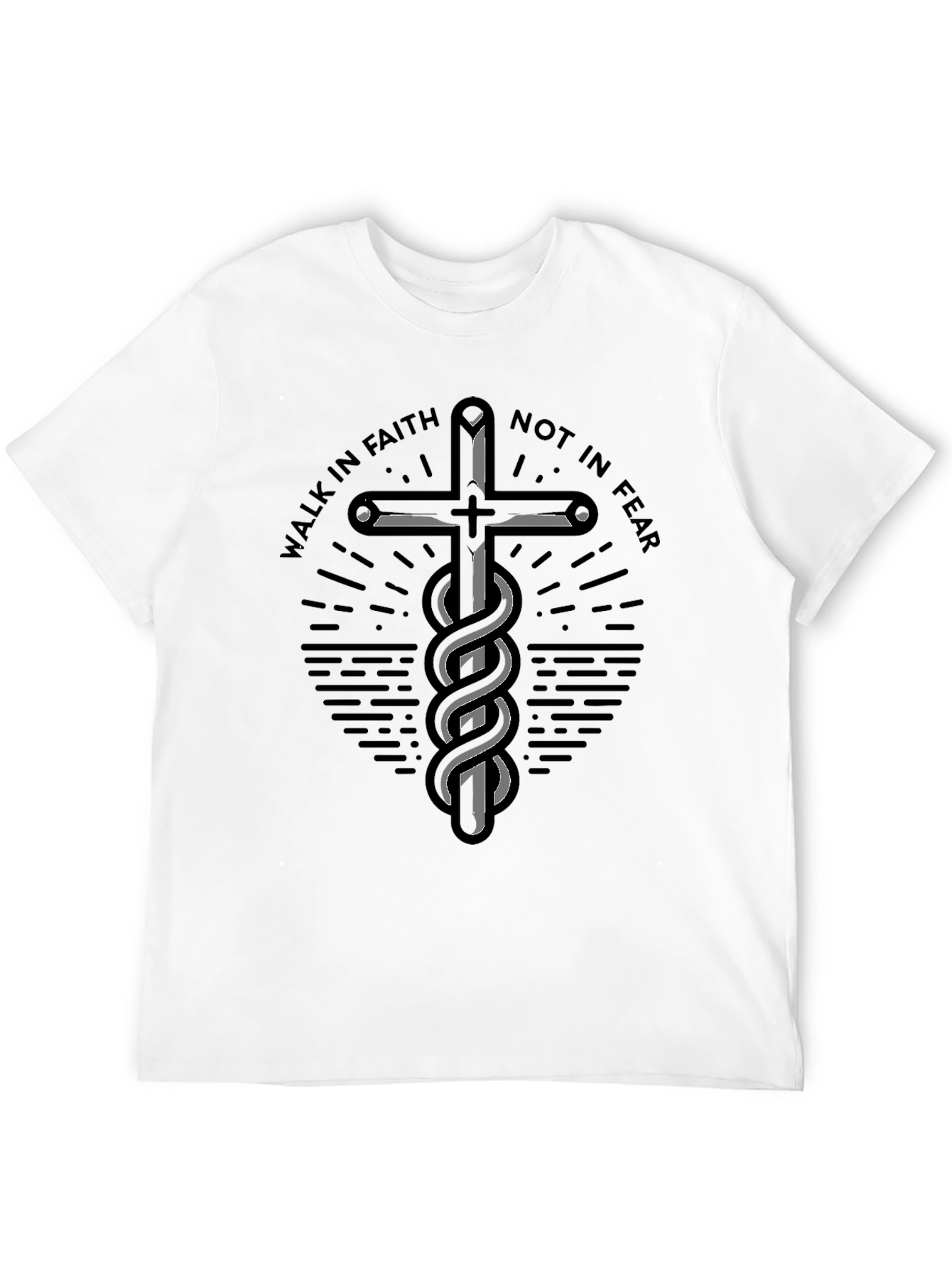 Faith Over Fear Graphic Tee - Christian Apparel