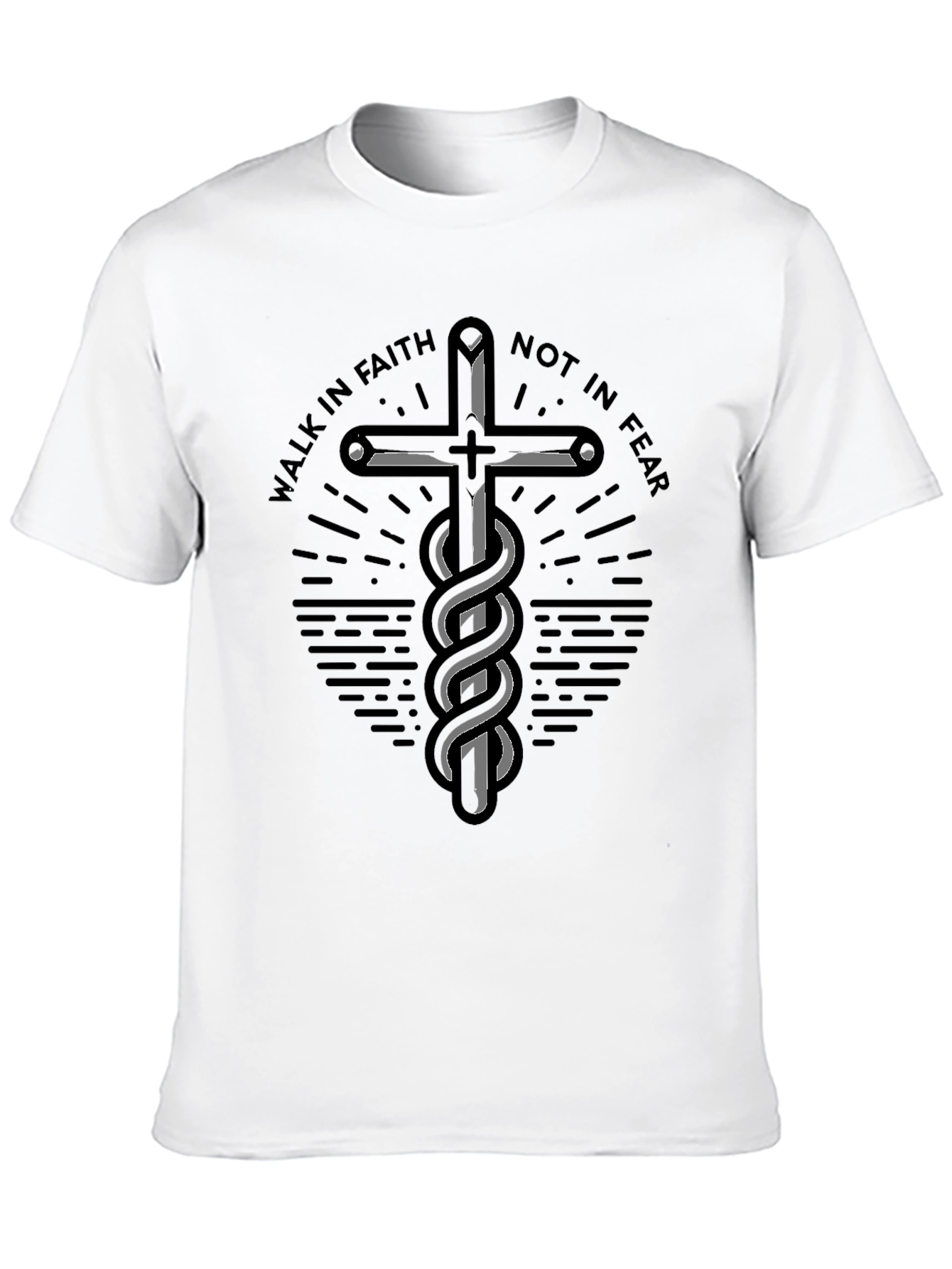 Faith Over Fear Graphic Tee - Christian Apparel