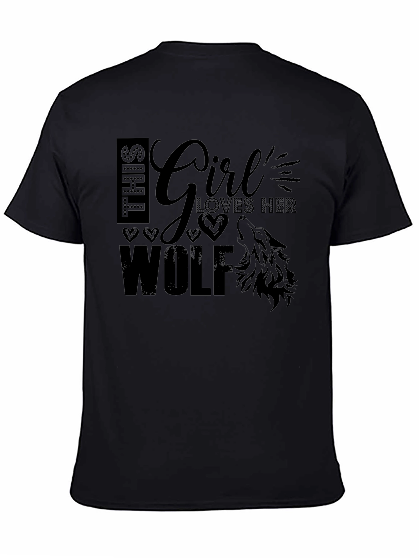 Girl Loves Her Wolf Graphic Tee