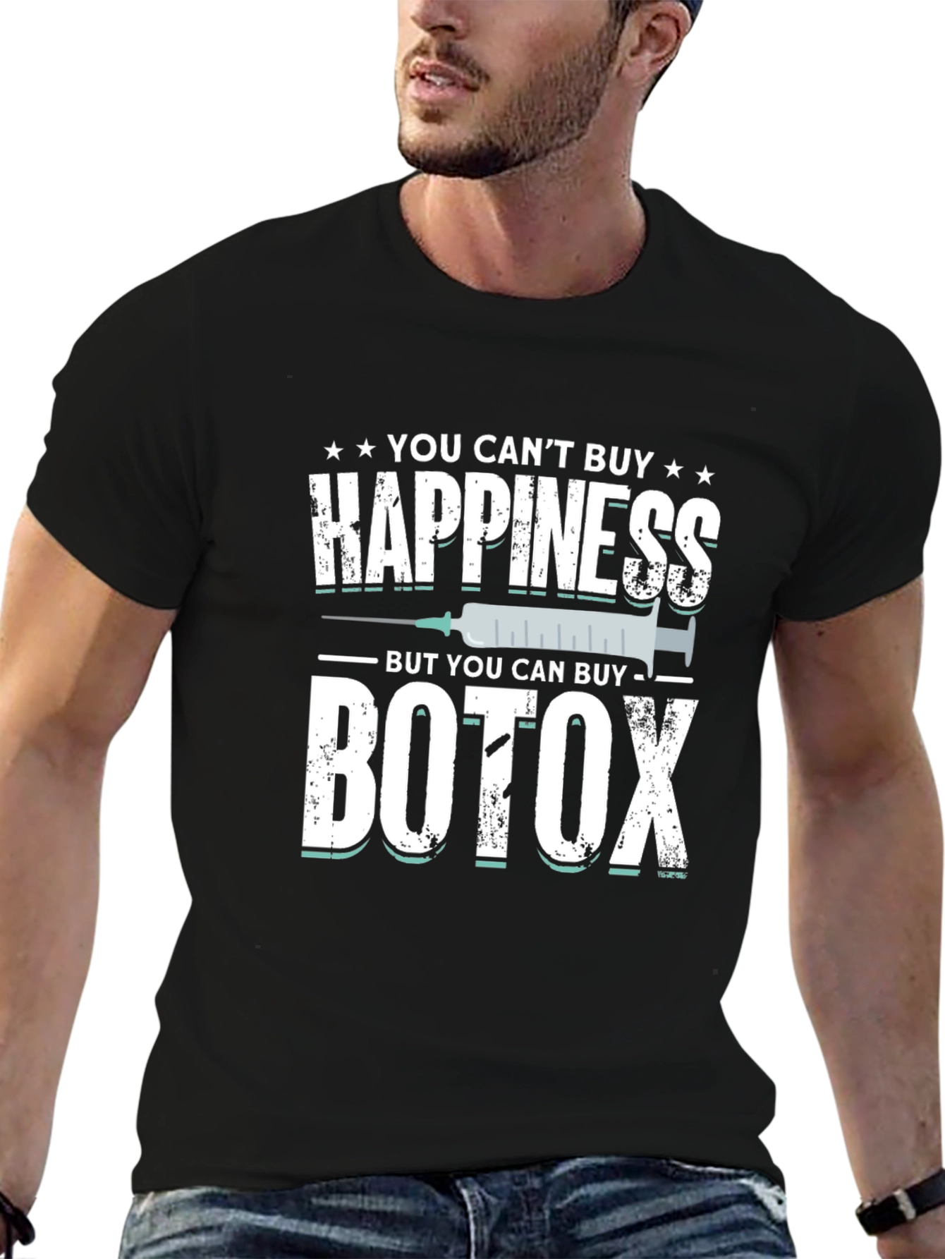 Funny Botox T-Shirt: Buy Botox Buy Happiness!